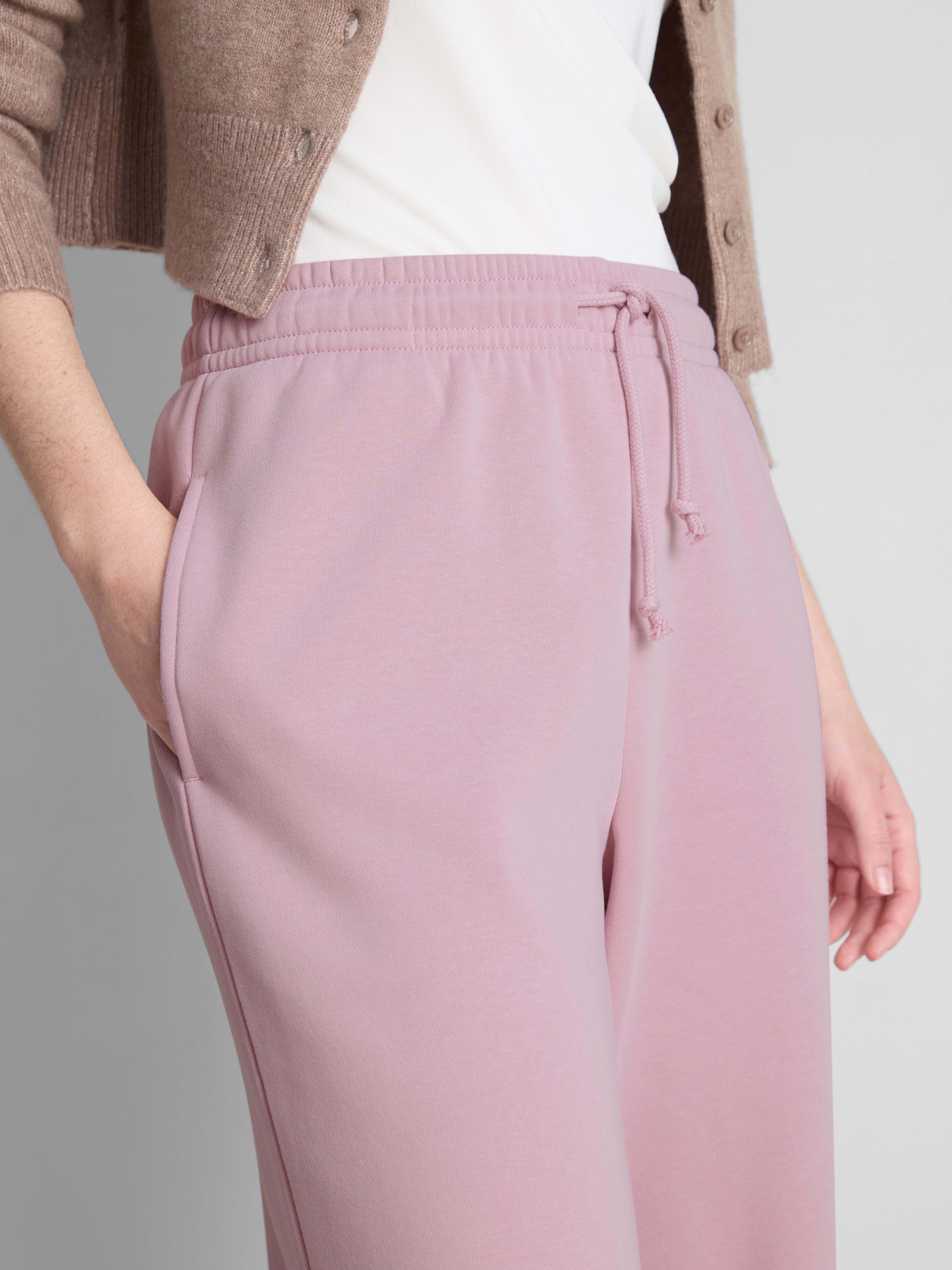 Cotton-Blend Straight-Leg Joggers - Light Pink