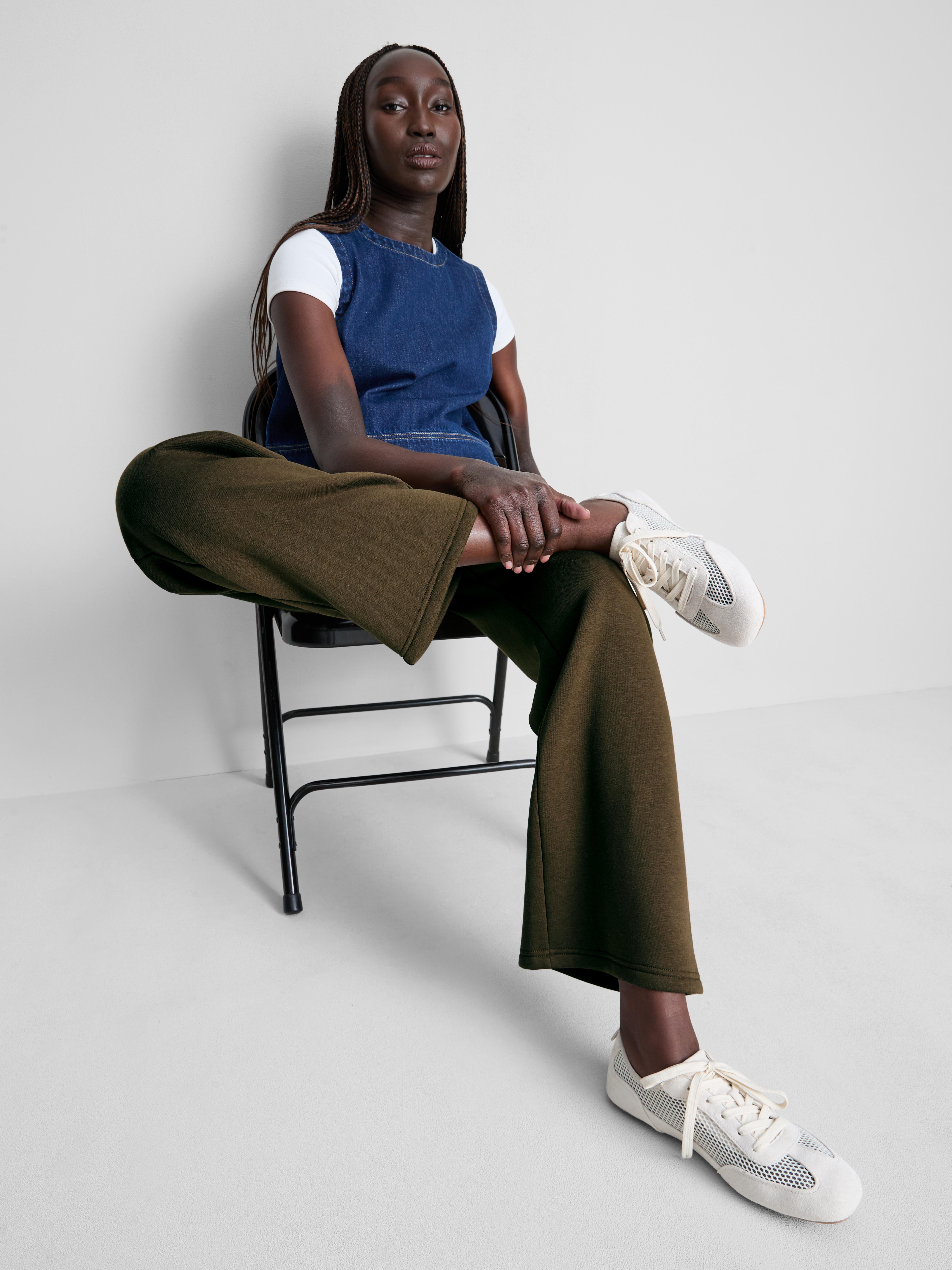 Cotton-Blend Straight-Leg Joggers - Olive