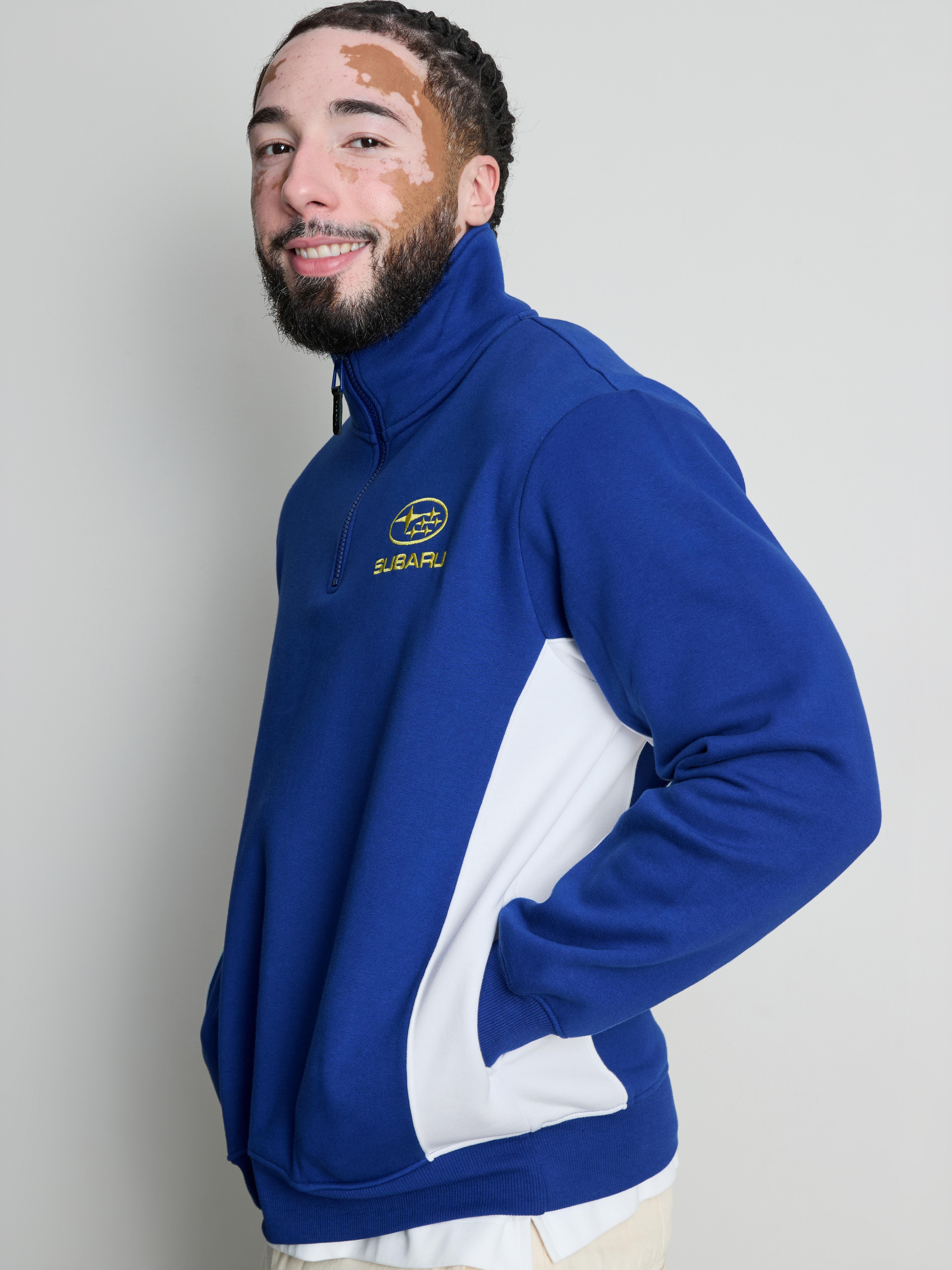 Subaru Quarter-Zip Sweatshirt - Blue