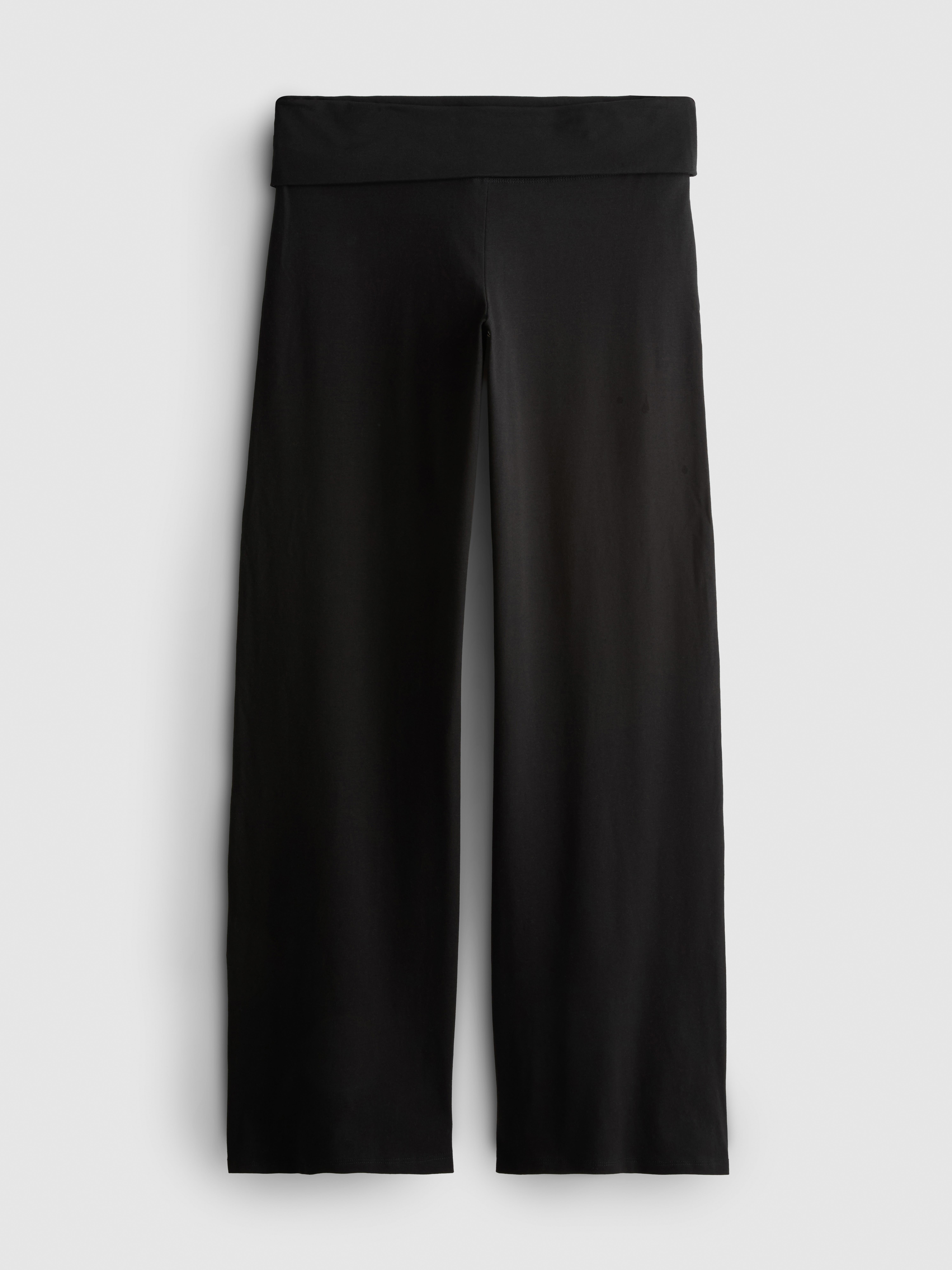 The Primark Scene | Wide-Leg Folding-Waistband Pants - Black