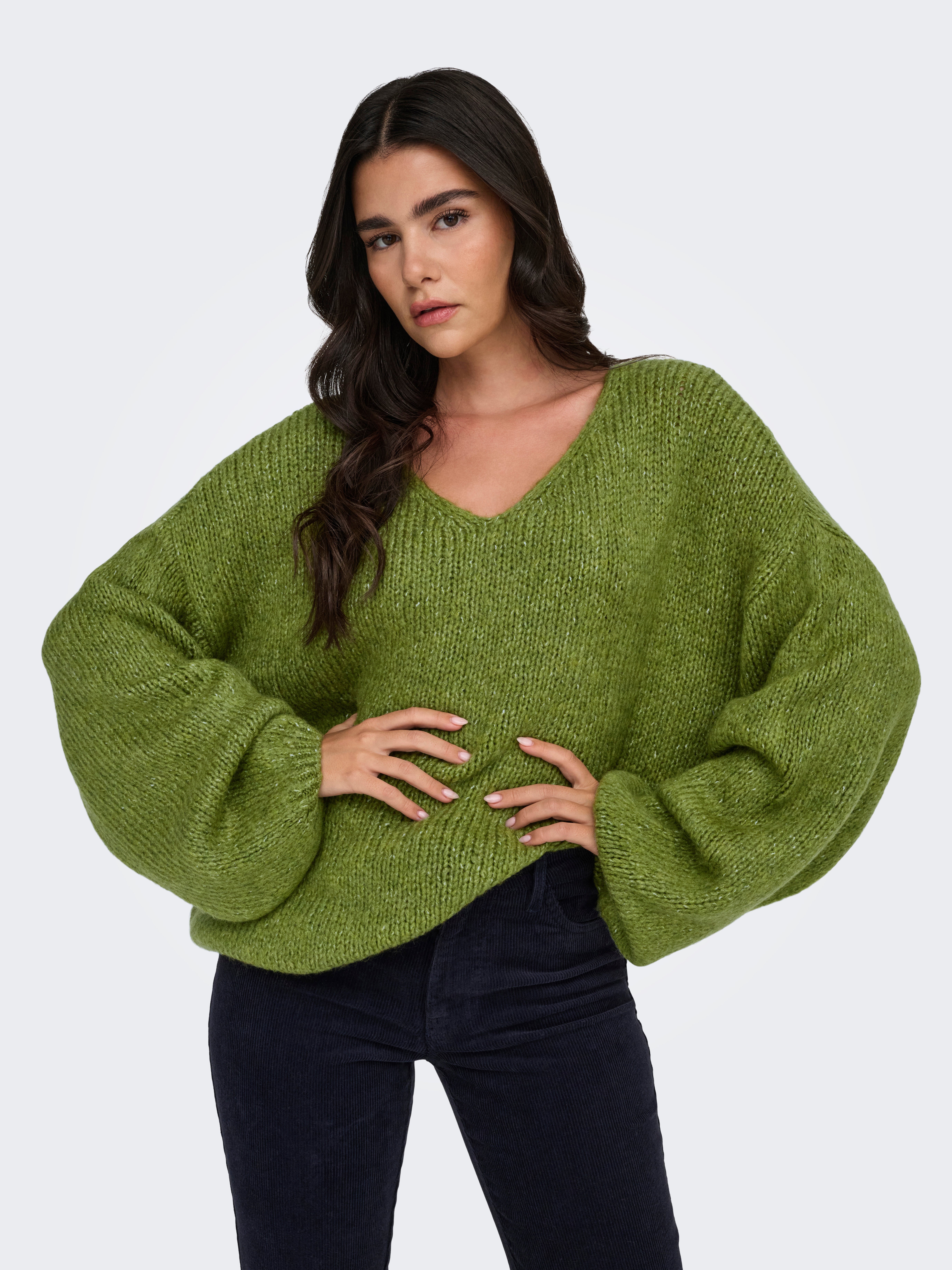 JDYDINEA Knitted pullover Fern