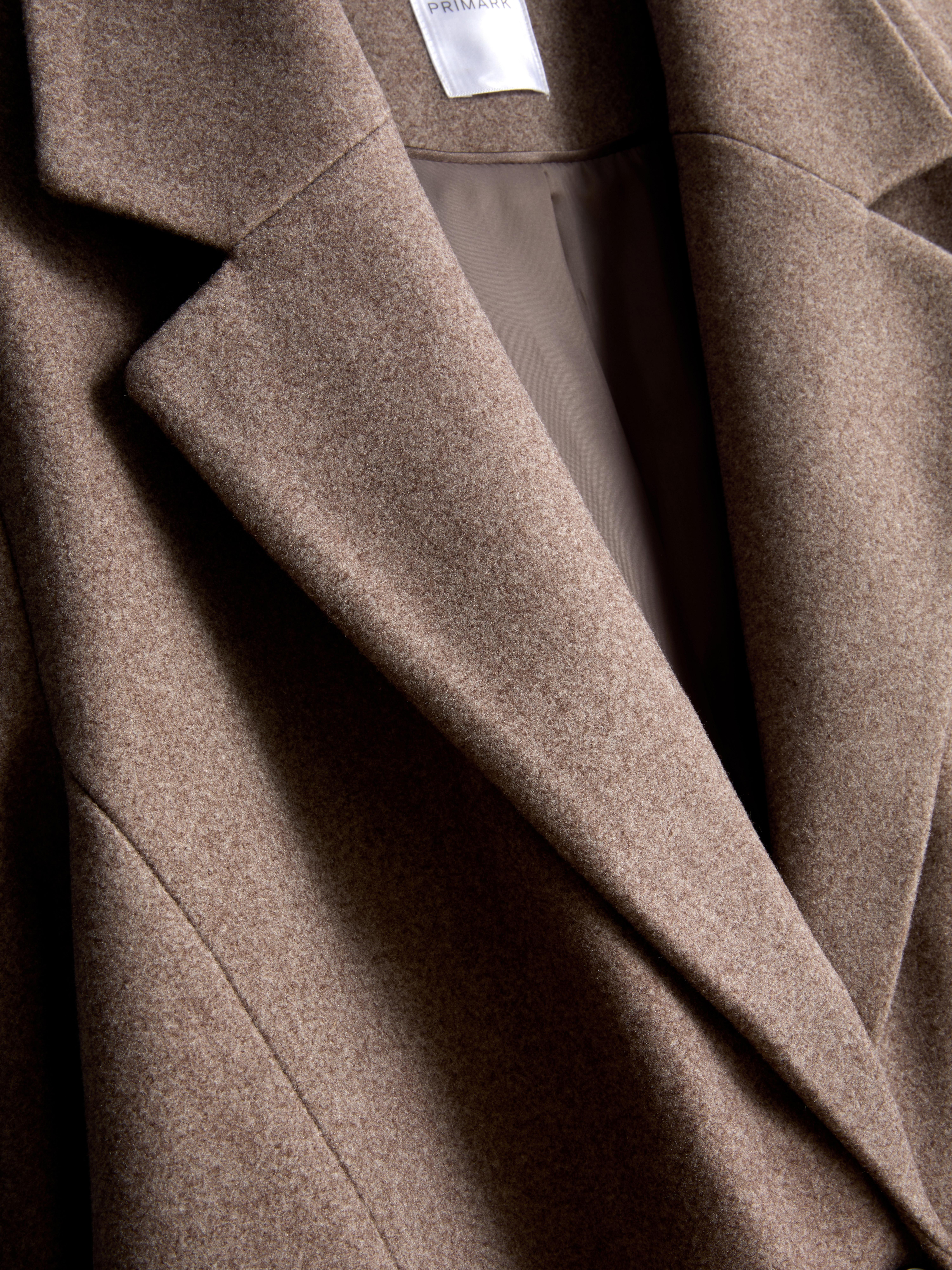 Single-Breasted Overcoat - Oatmeal