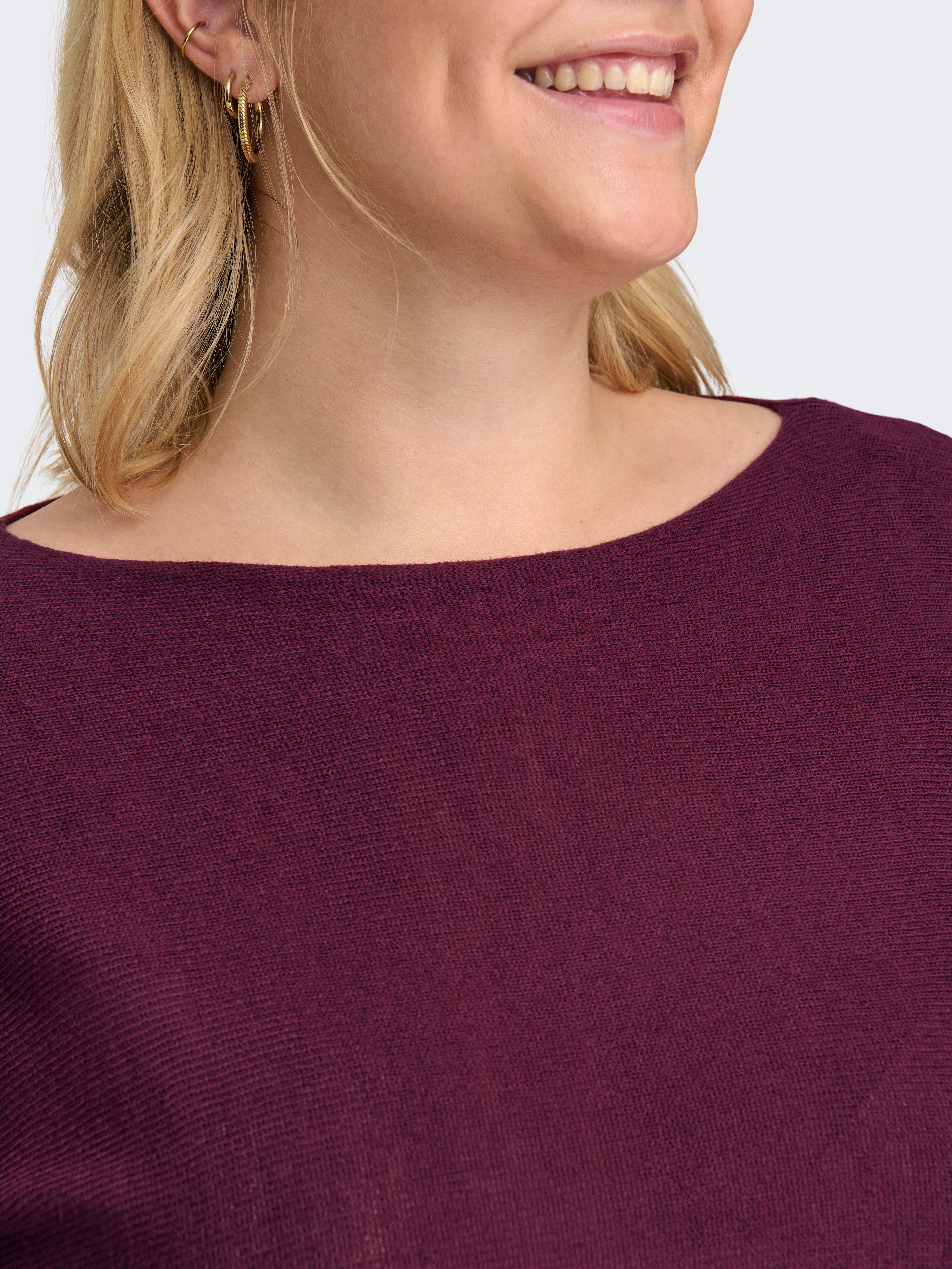 CARAIDA Knitted pullover Cabernet
