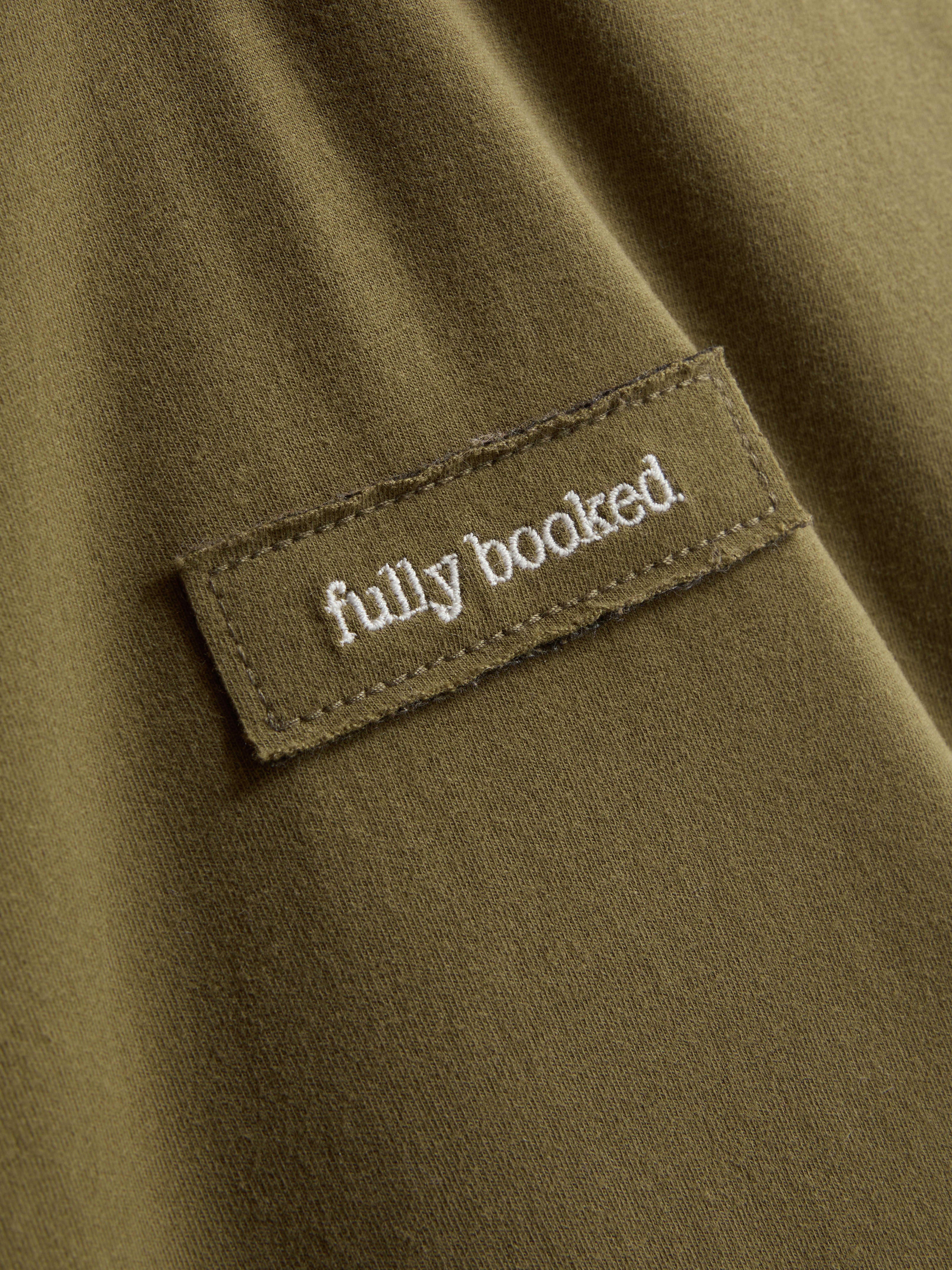 Paula Echevarría Cap-Sleeve Slogan Tee - Olive