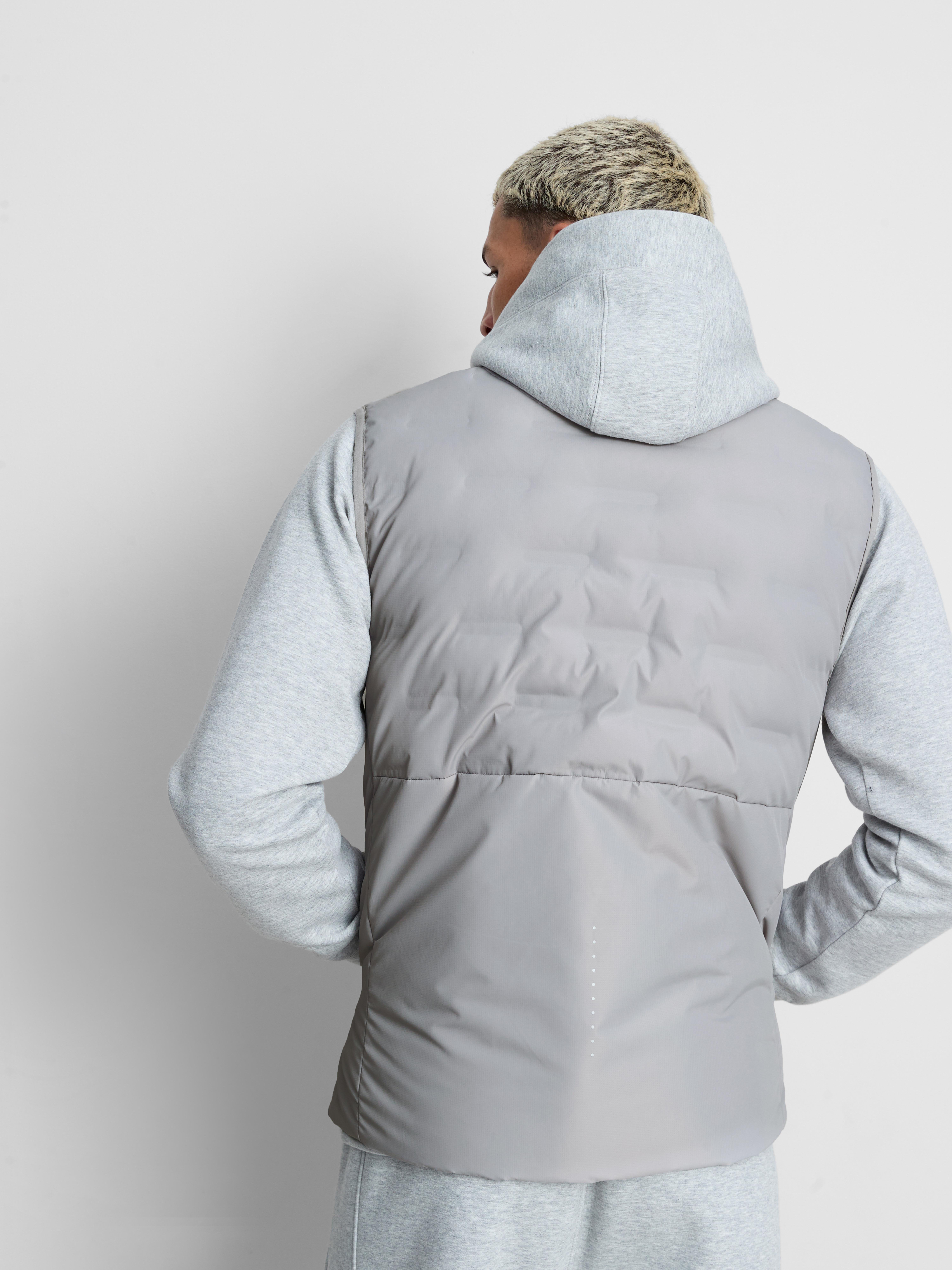 Padded Performance Gilet - Light Gray