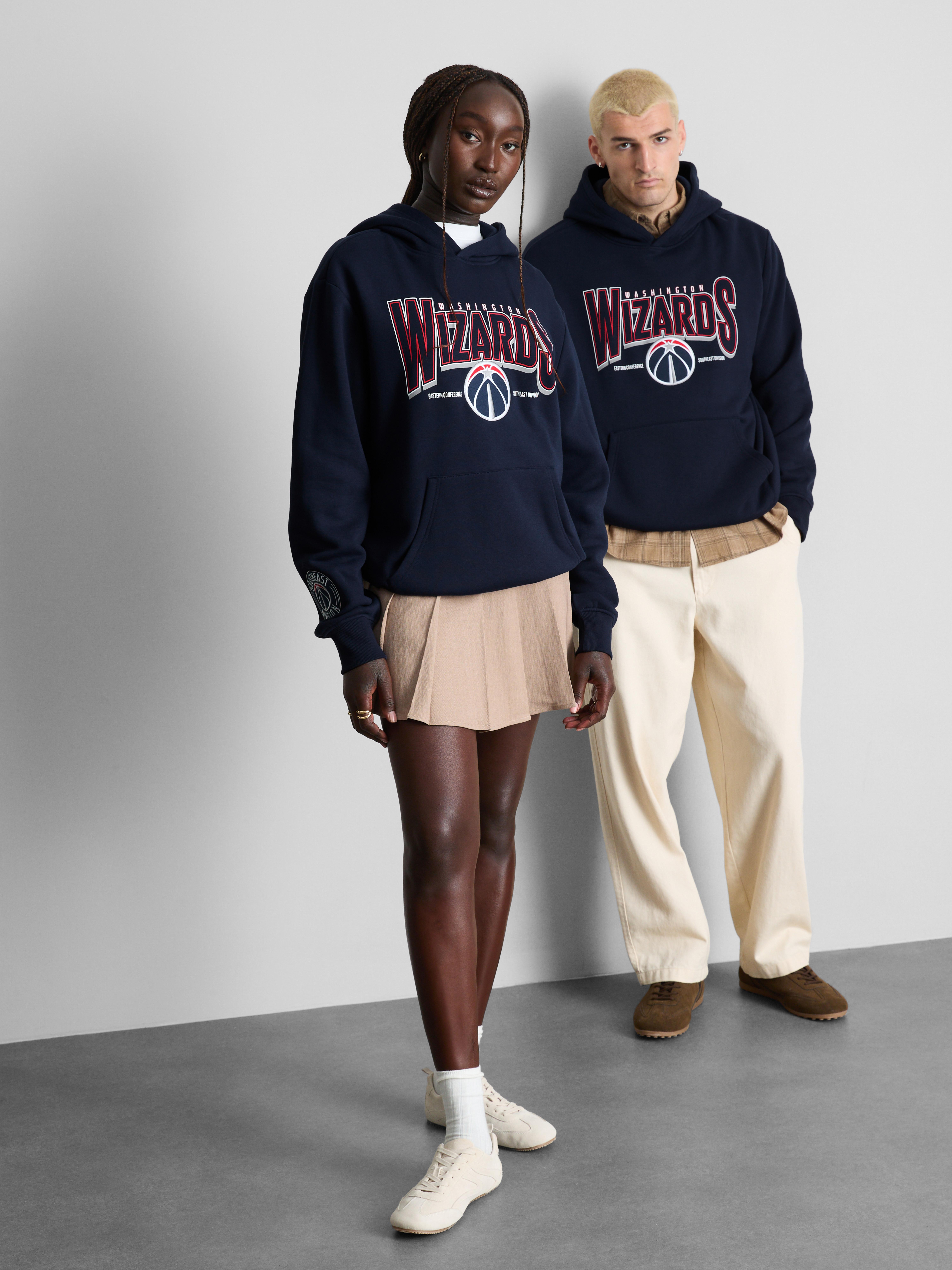 NBA Washington Wizards Cotton-Rich Hoodie - Navy