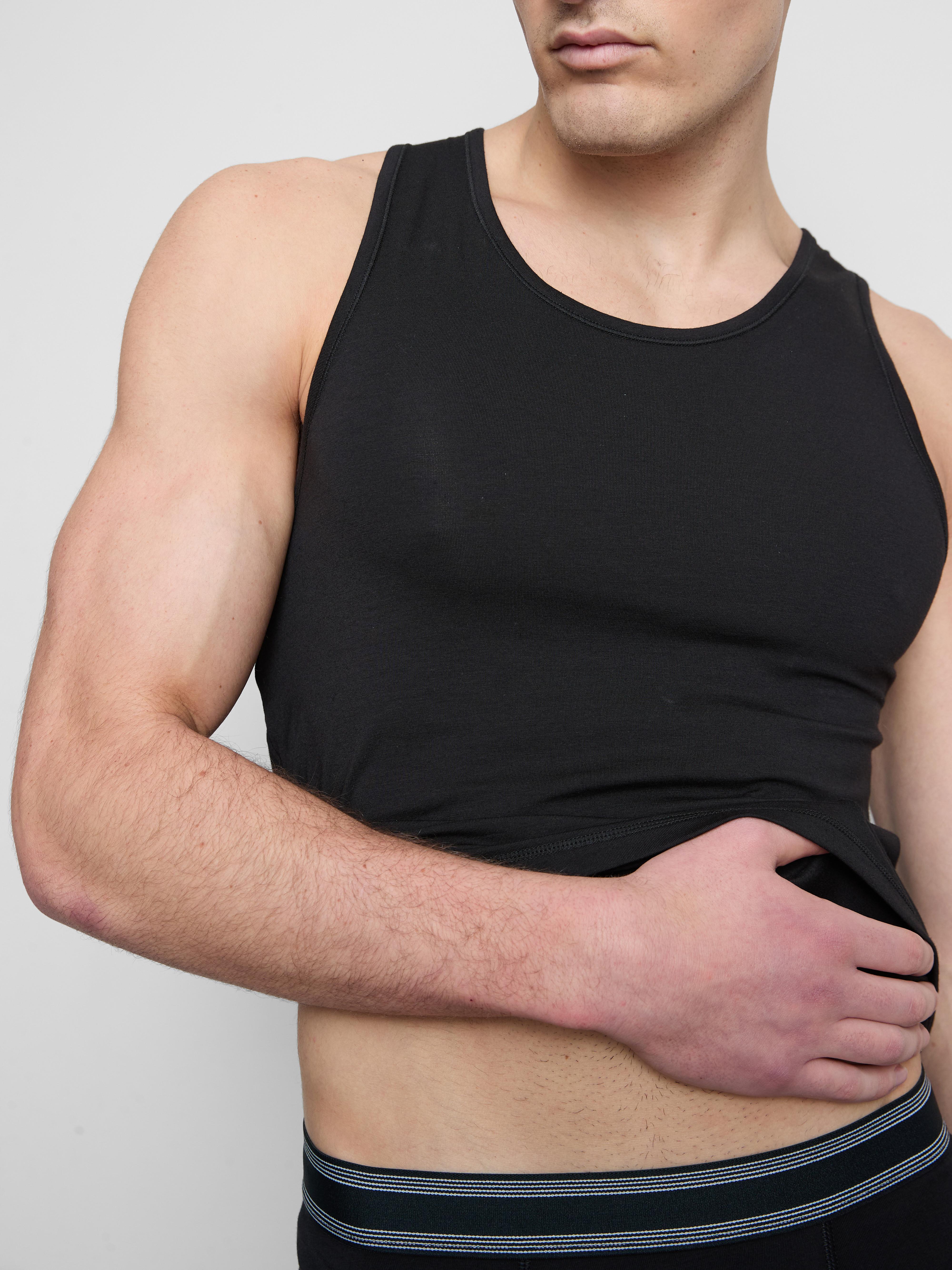 2pk Essential Tank Tops - Black