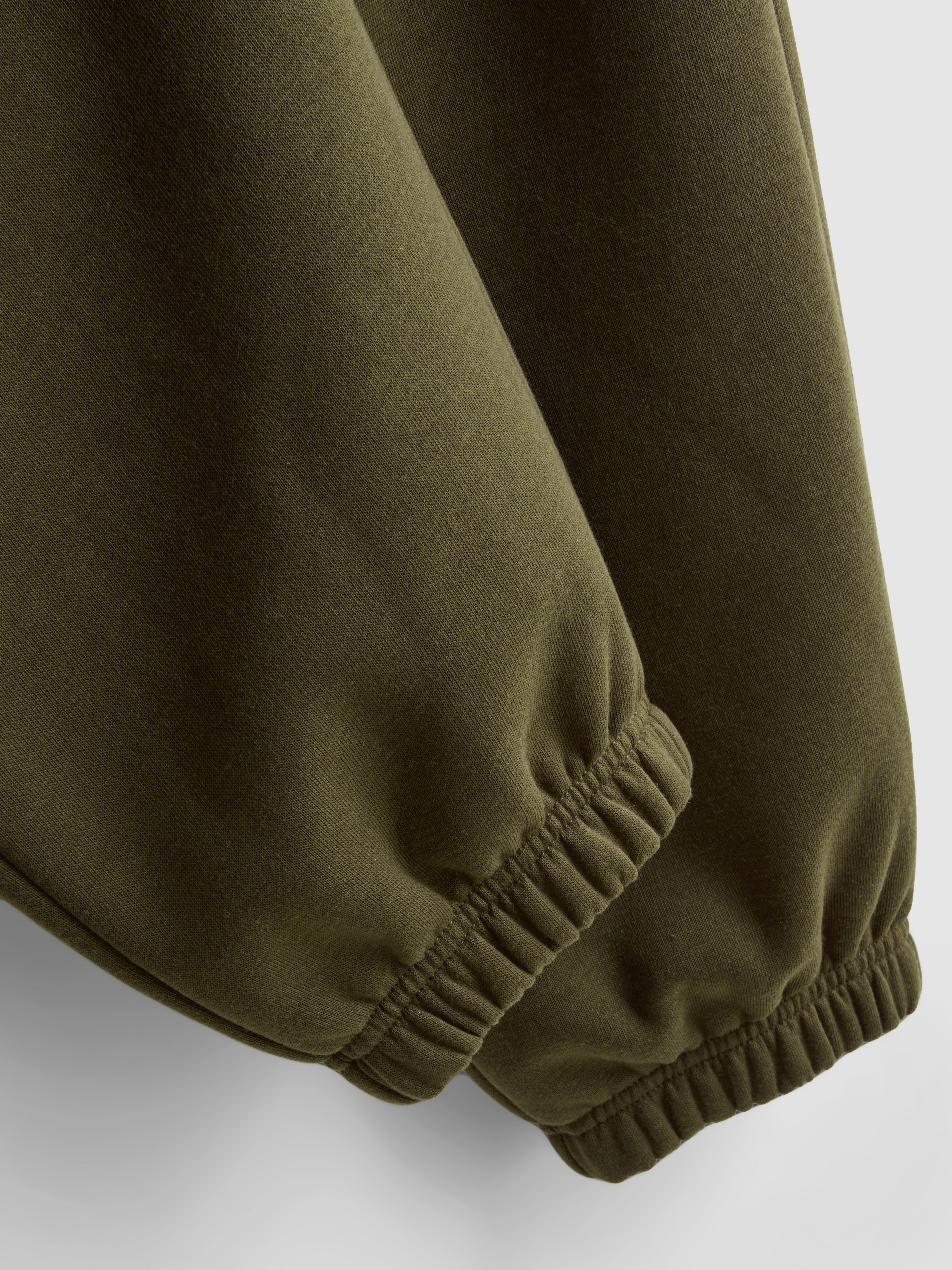 Drawstring Cuffed Joggers - Olive