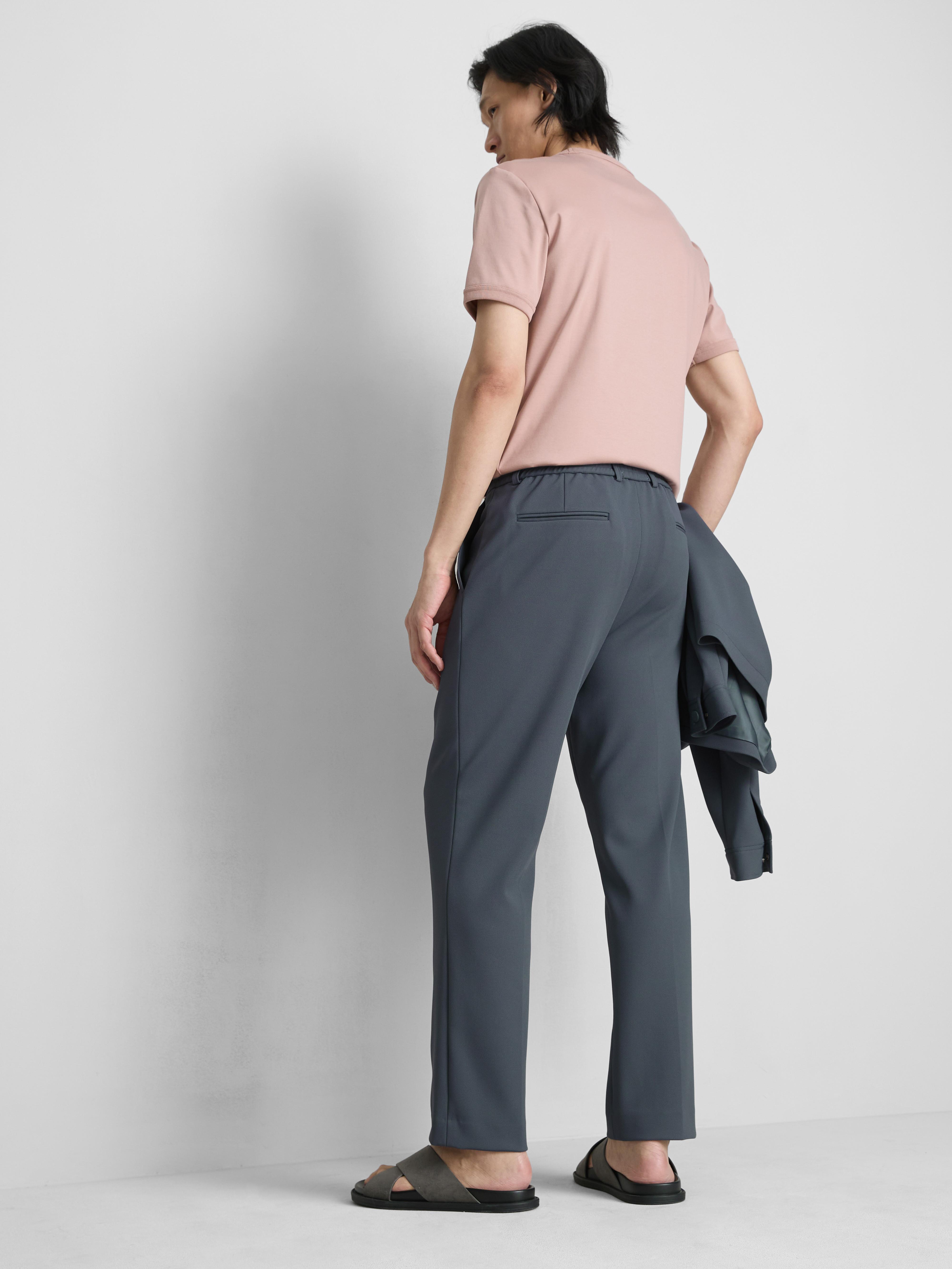 The Edit Regular Fit Pants - Mid Blue