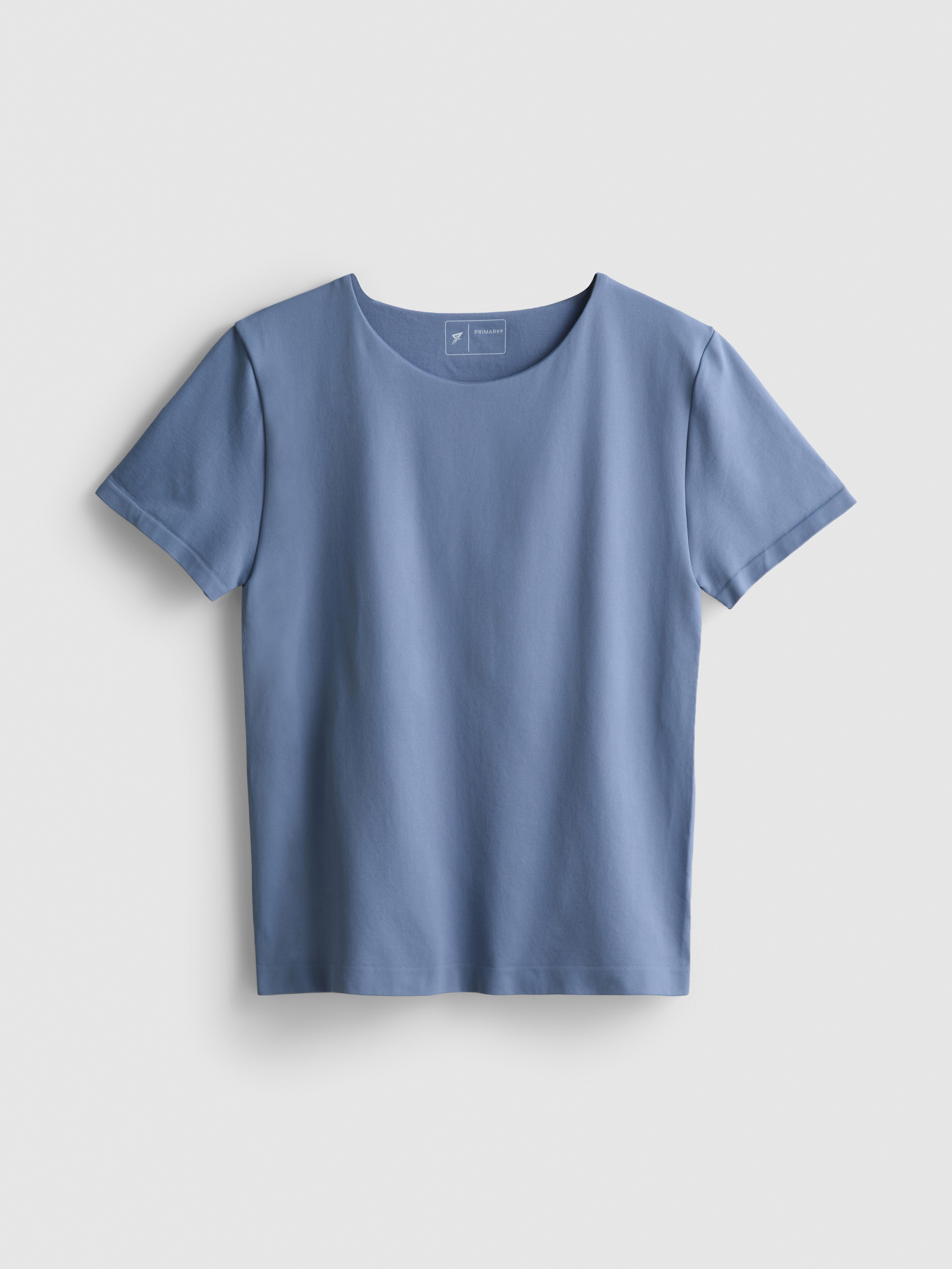 Seamless Super Soft Active Tee - Mid Blue