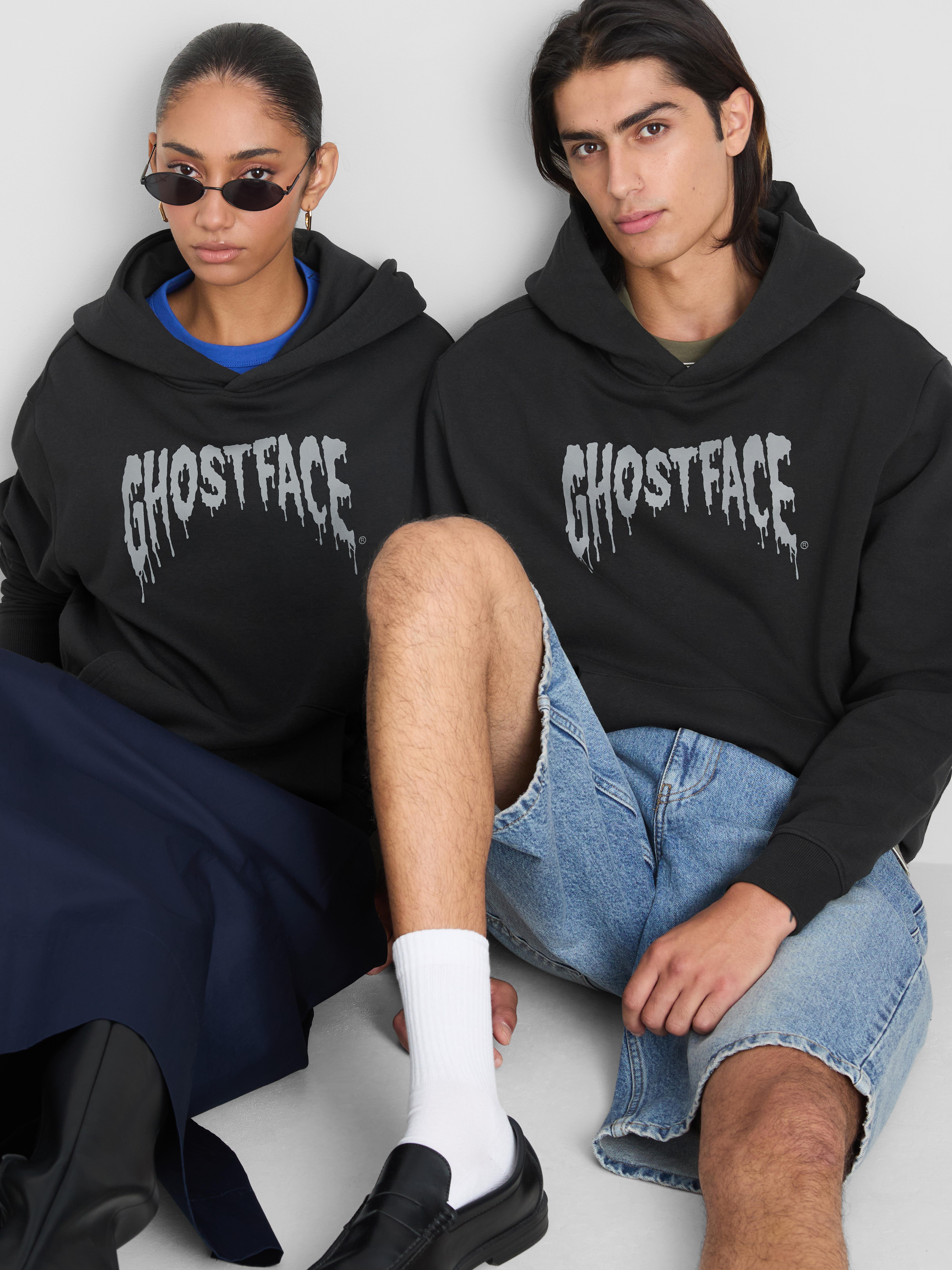 Scream Ghostface Graphic Hoodie - Black