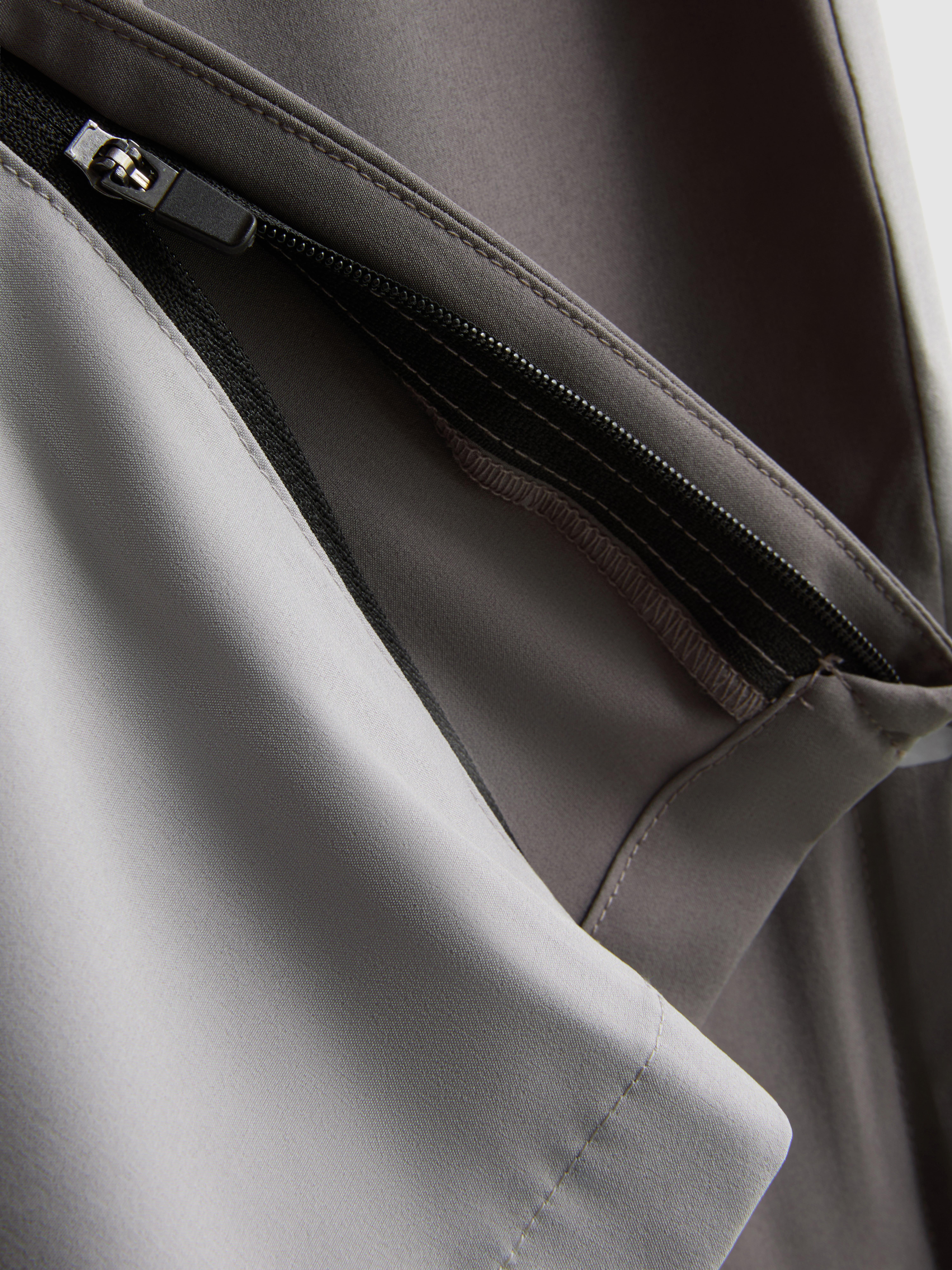 Elastic Gym Pants - Light Gray