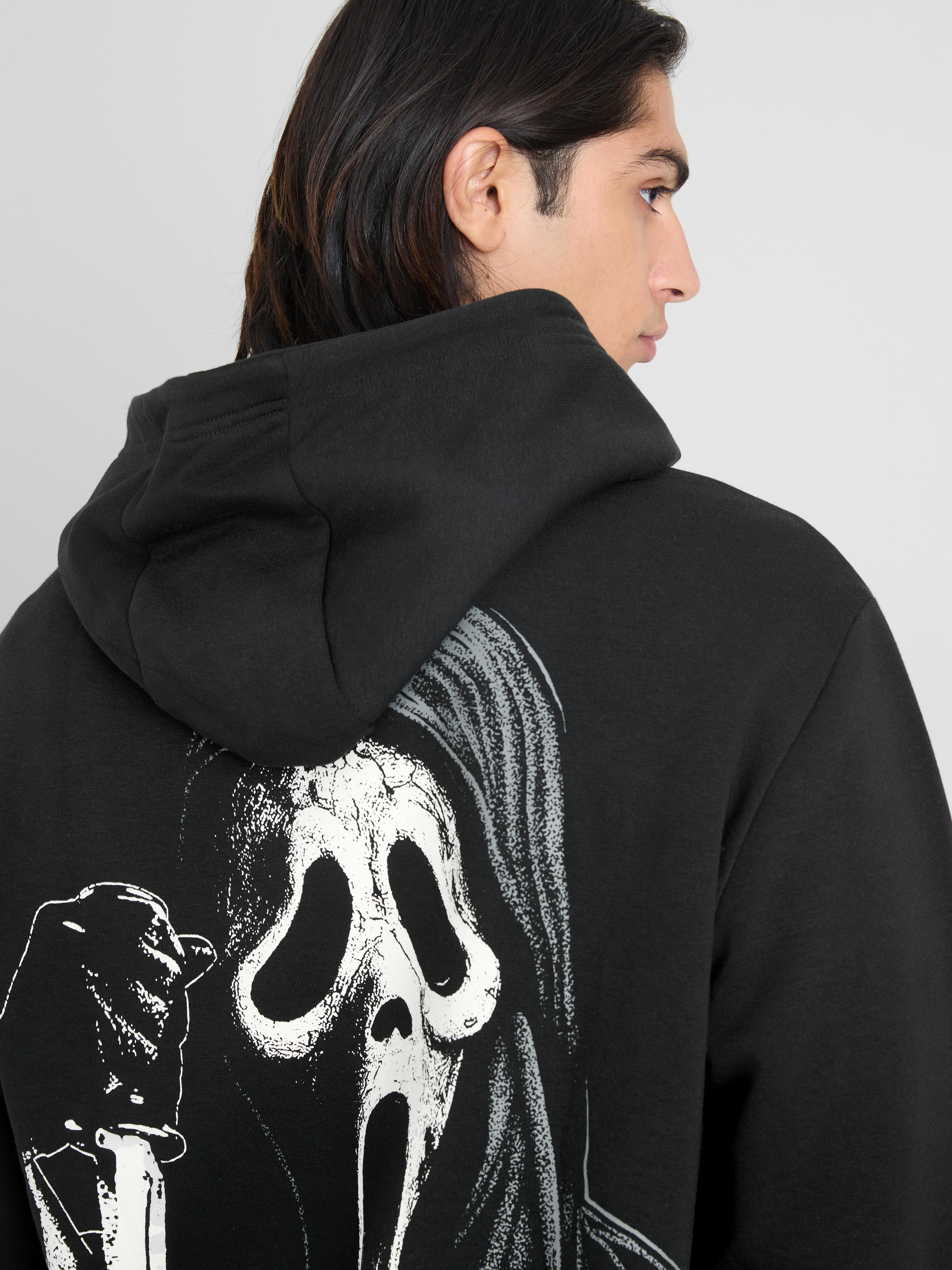 Scream Ghostface Graphic Hoodie - Black