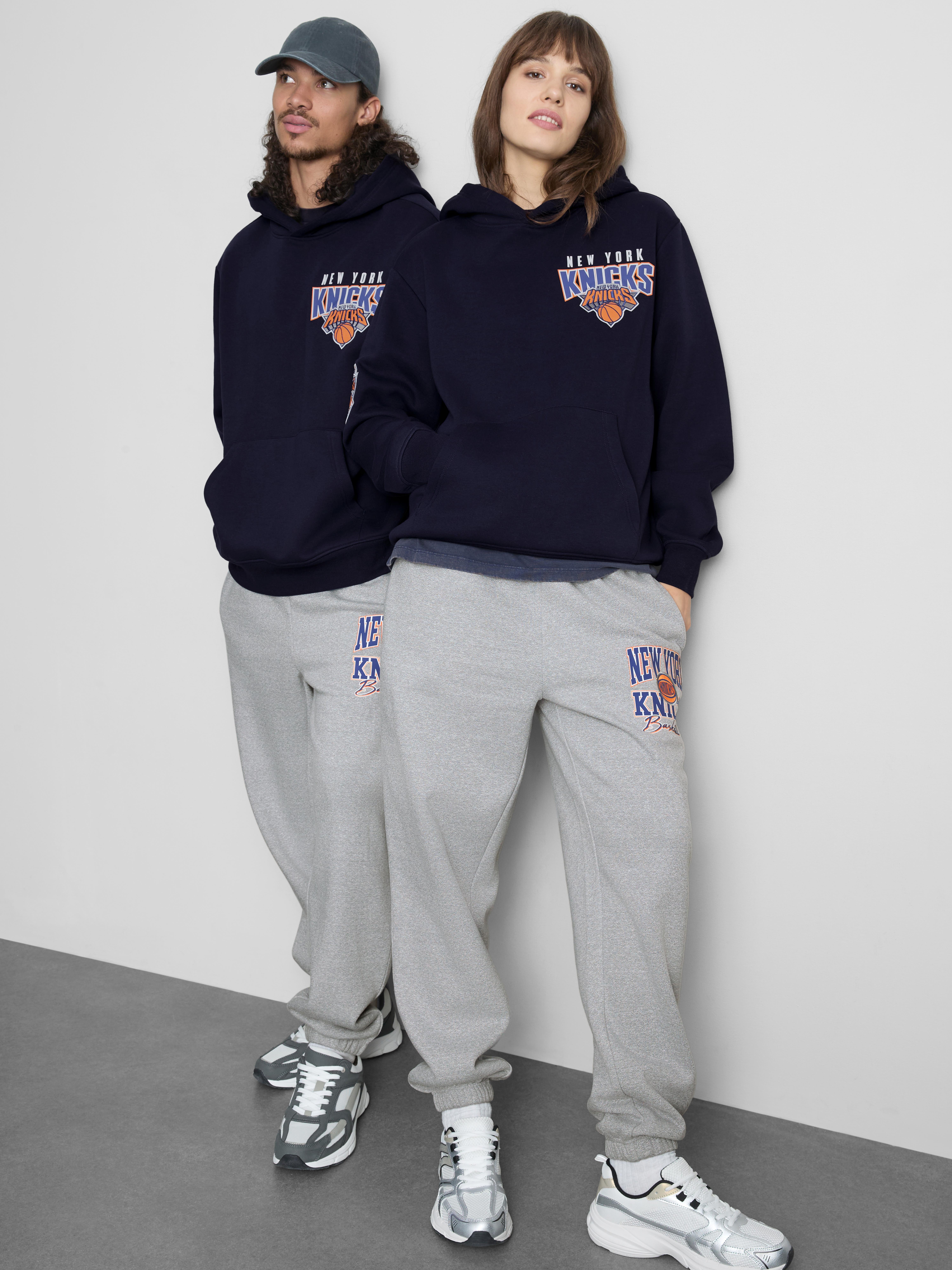 NBA New York Knicks Cotton-Rich Hoodie - Navy