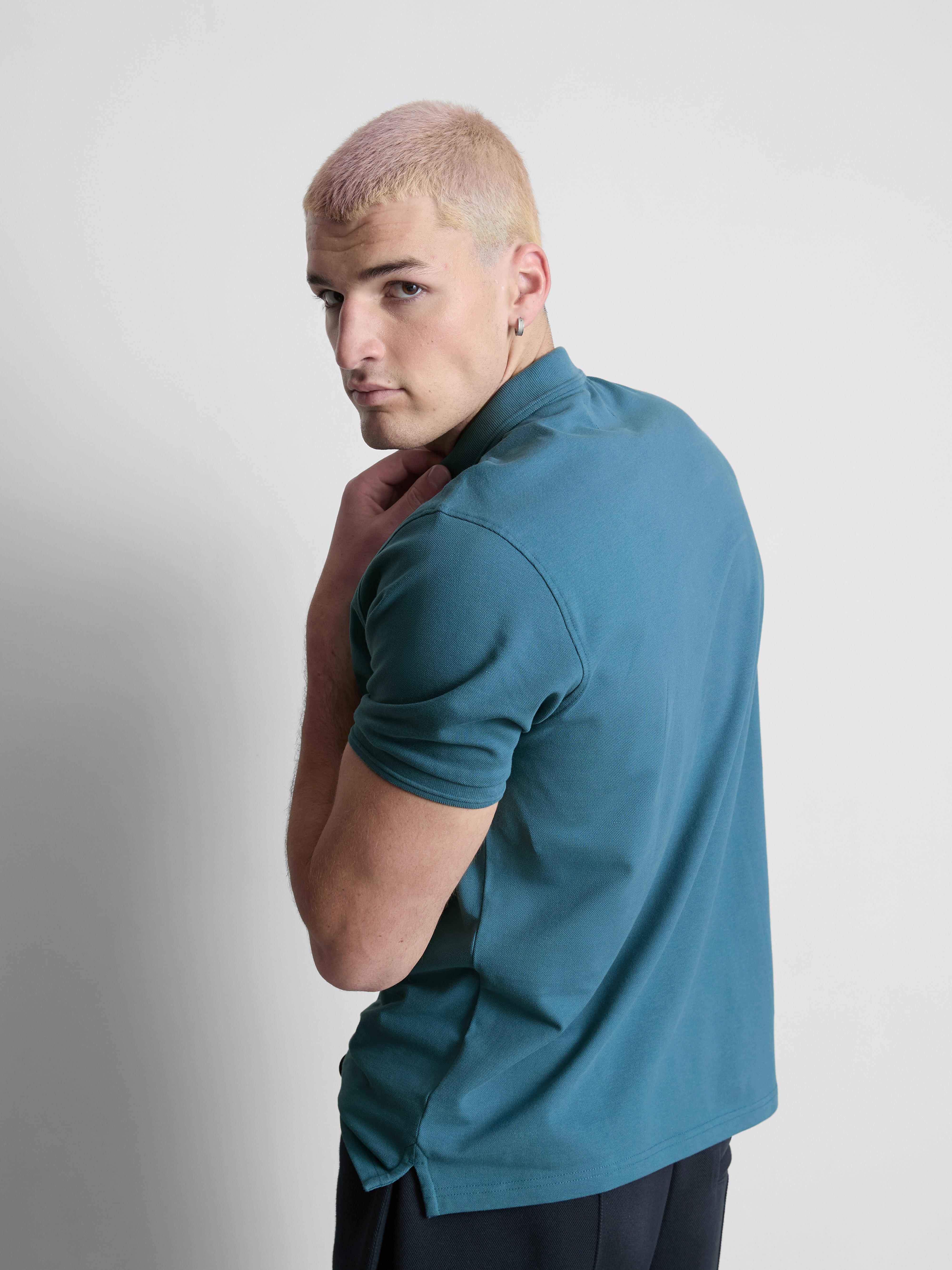 Essential Stretch Polo Shirt - Teal