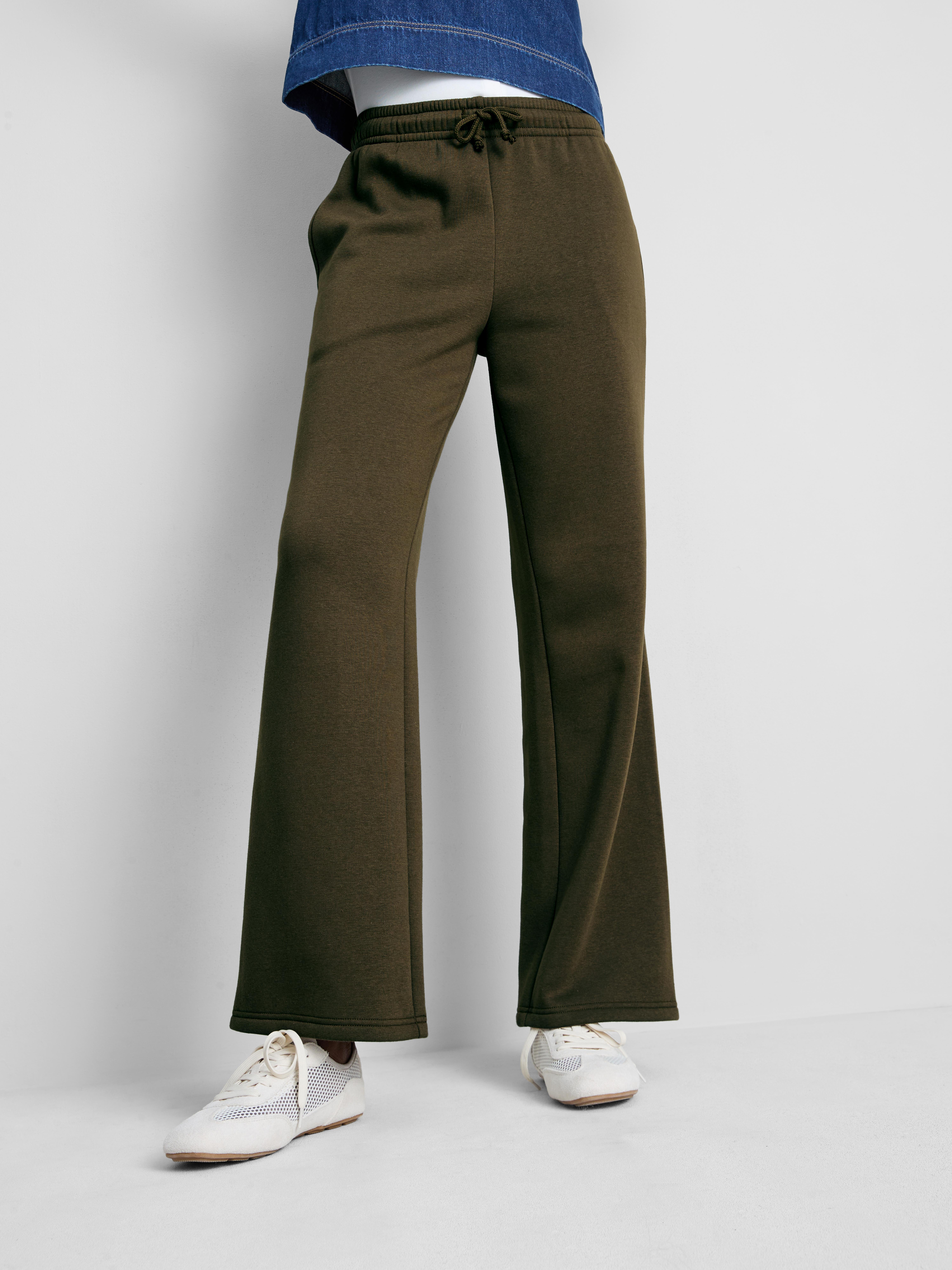 Cotton-Blend Straight-Leg Joggers - Olive