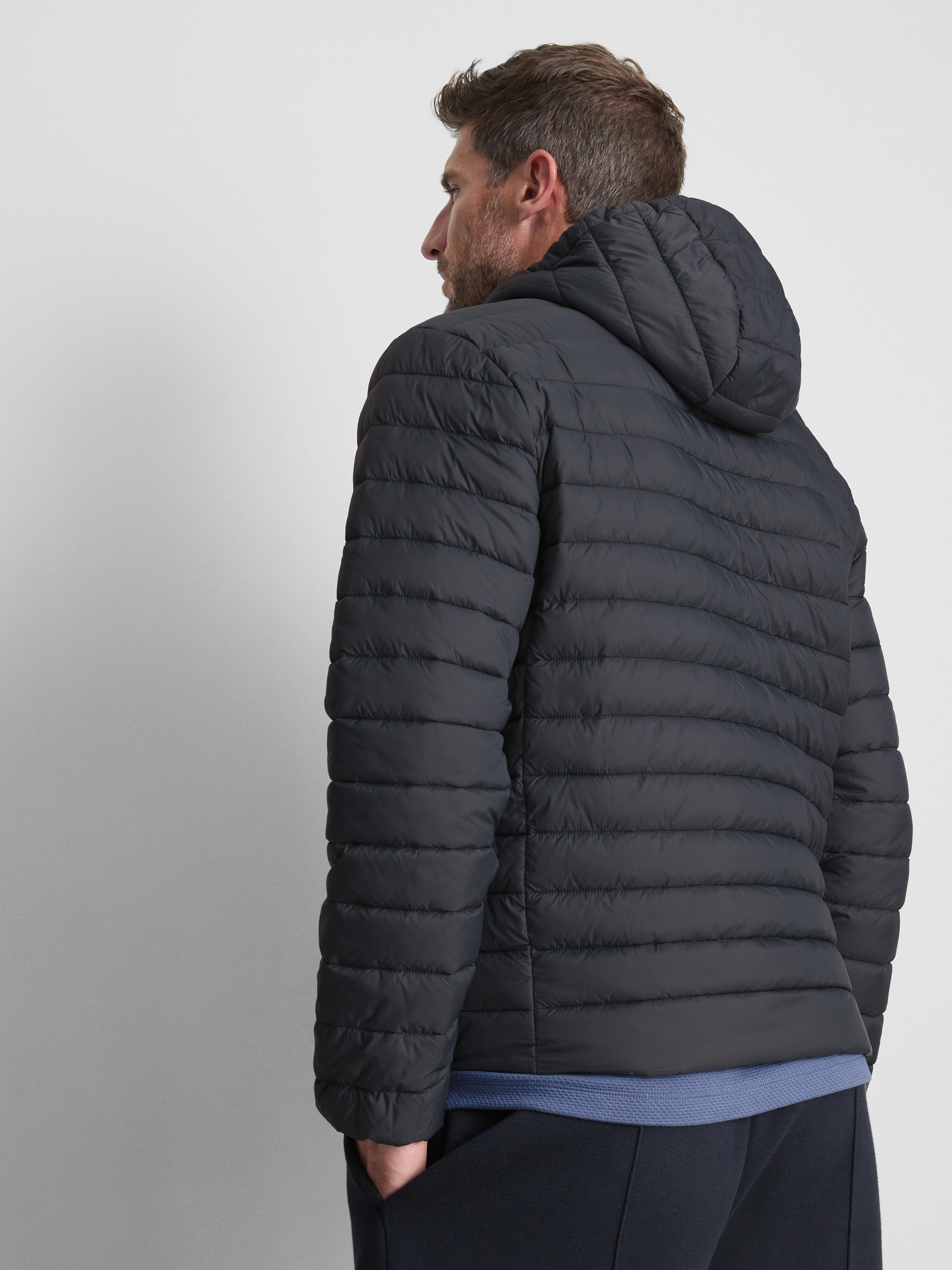 Hooded Padded Jacket - Gray