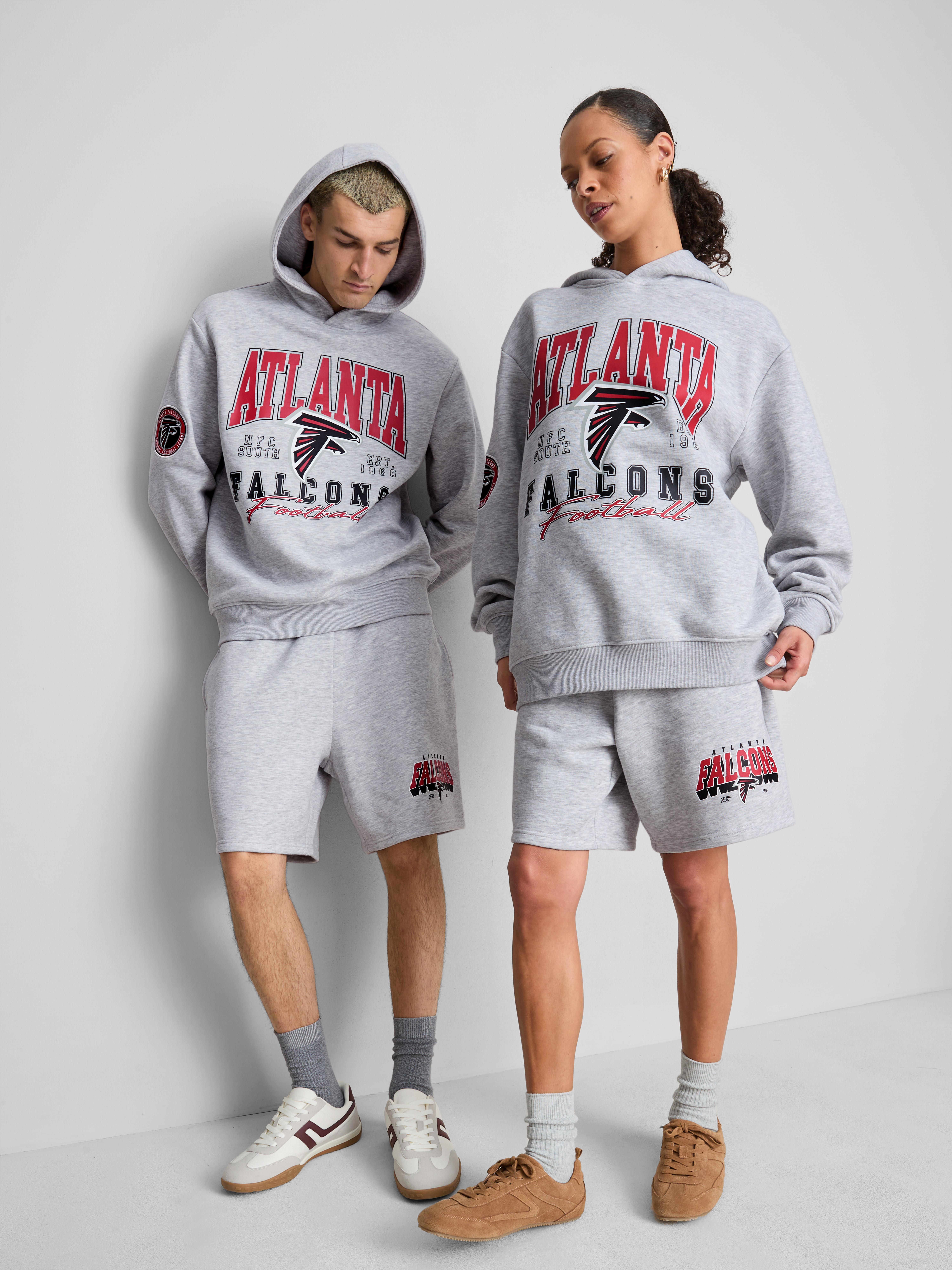 NFL Atlanta Falcons Graphic Hoodie - Gray Heather