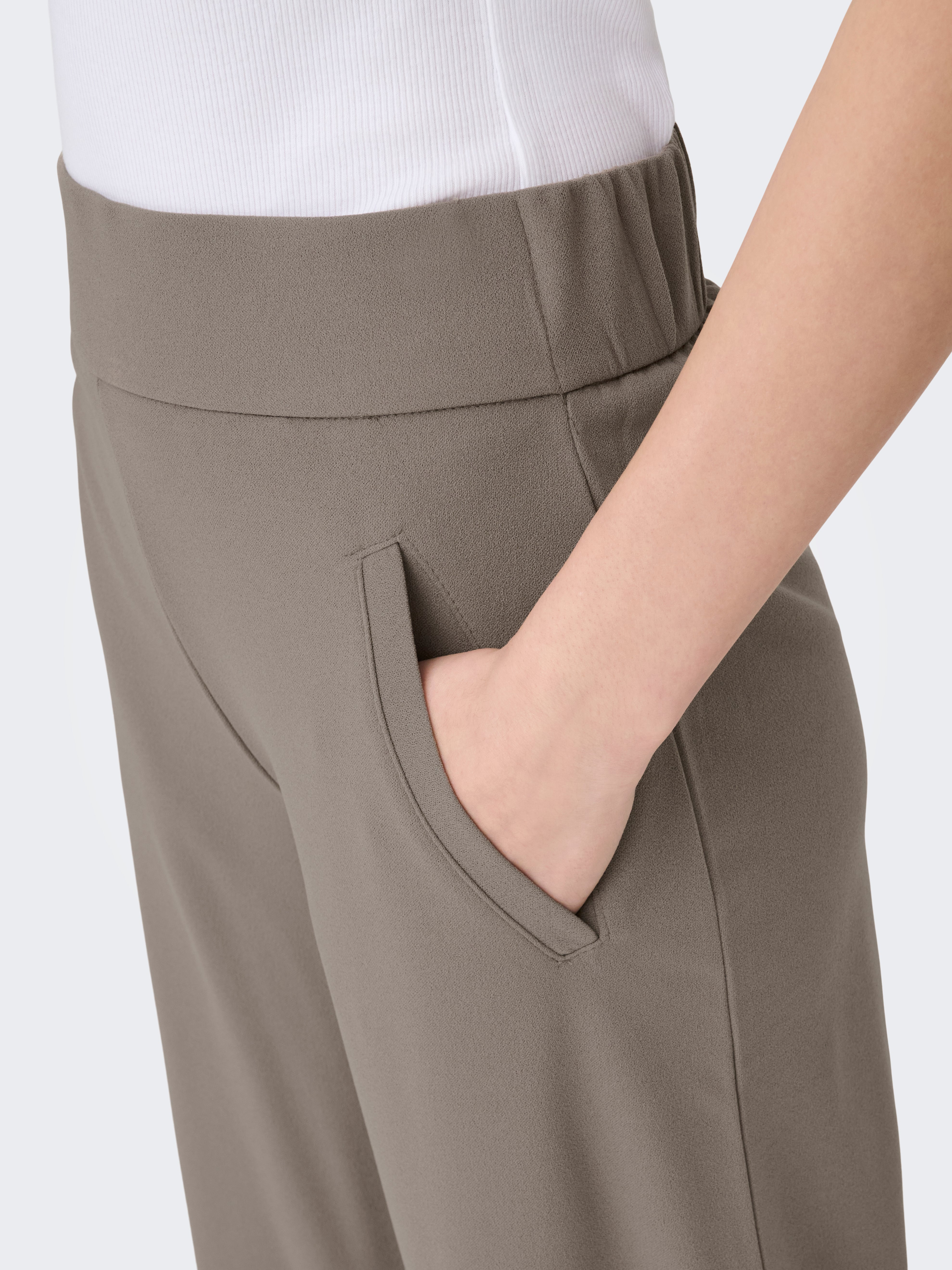 JDYLOUISVILLE Wide Leg Fit Wide-leg trousers Driftwood