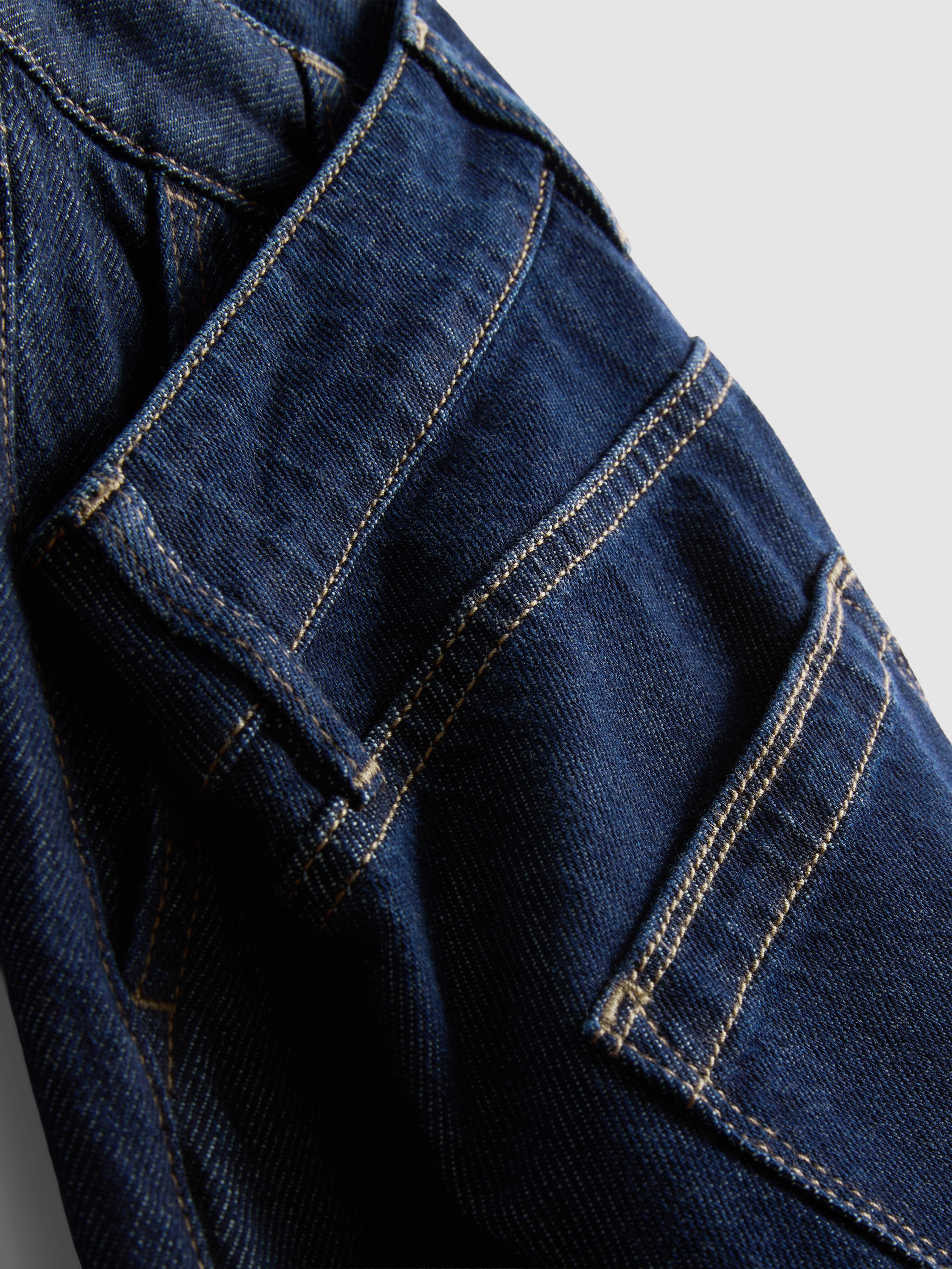 Paula Echevarría Pleat-Front Wide-Leg Jeans - Indigo