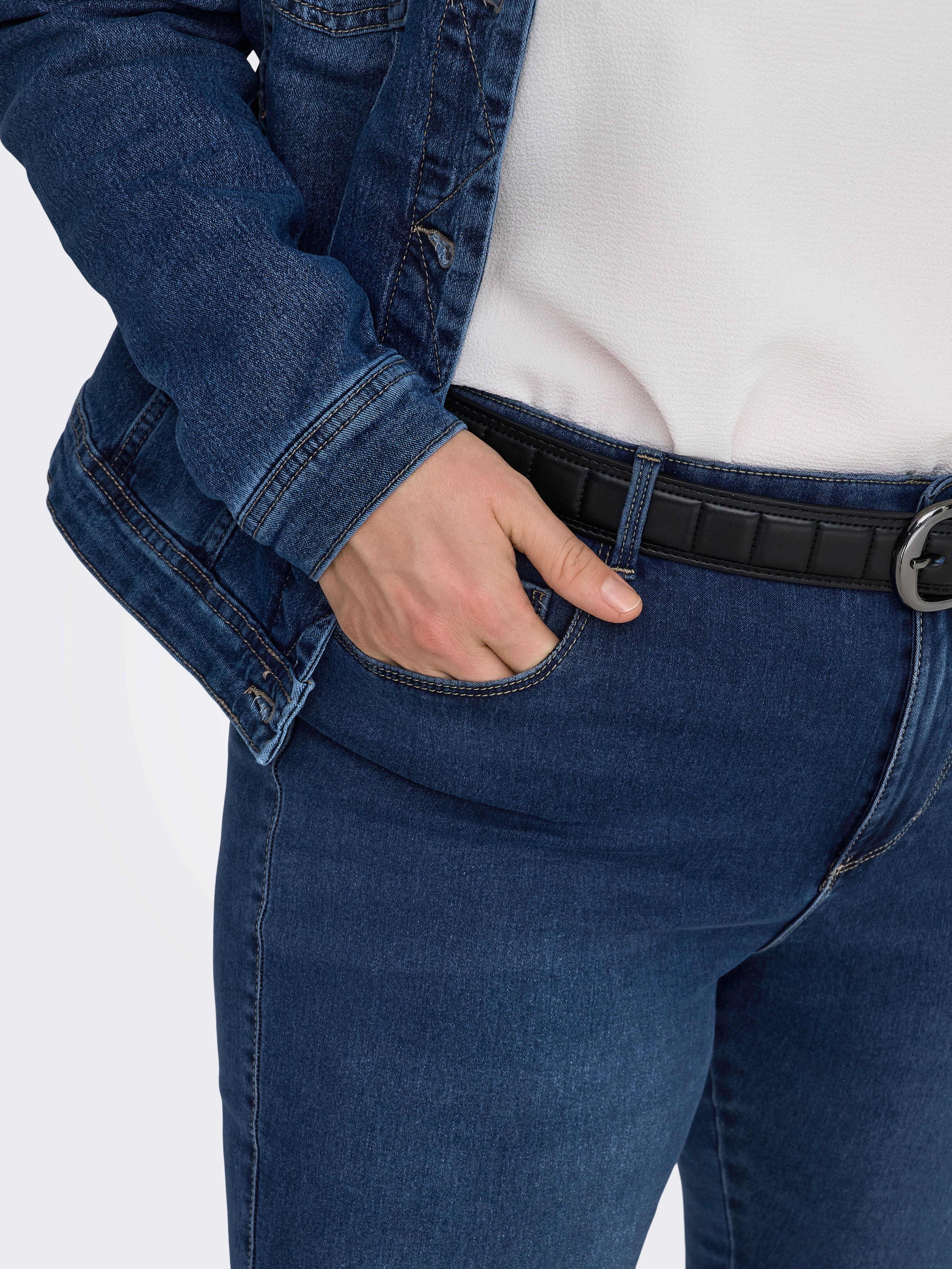 CARAUGUSTA High waist Skinny Fit Jeans Medium Blue Denim