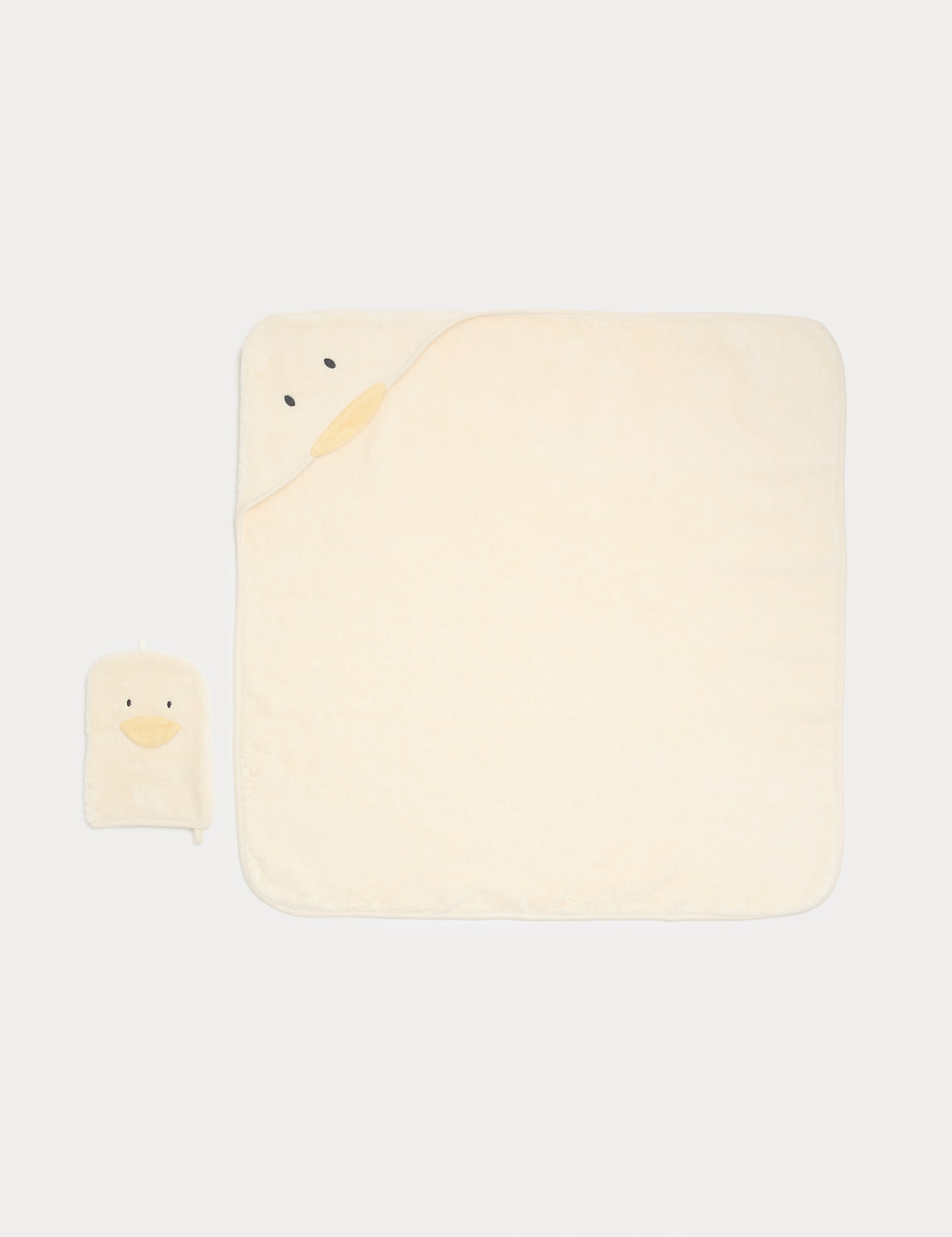 Pure Cotton Duck Towel and Mitt Set - YELLOW