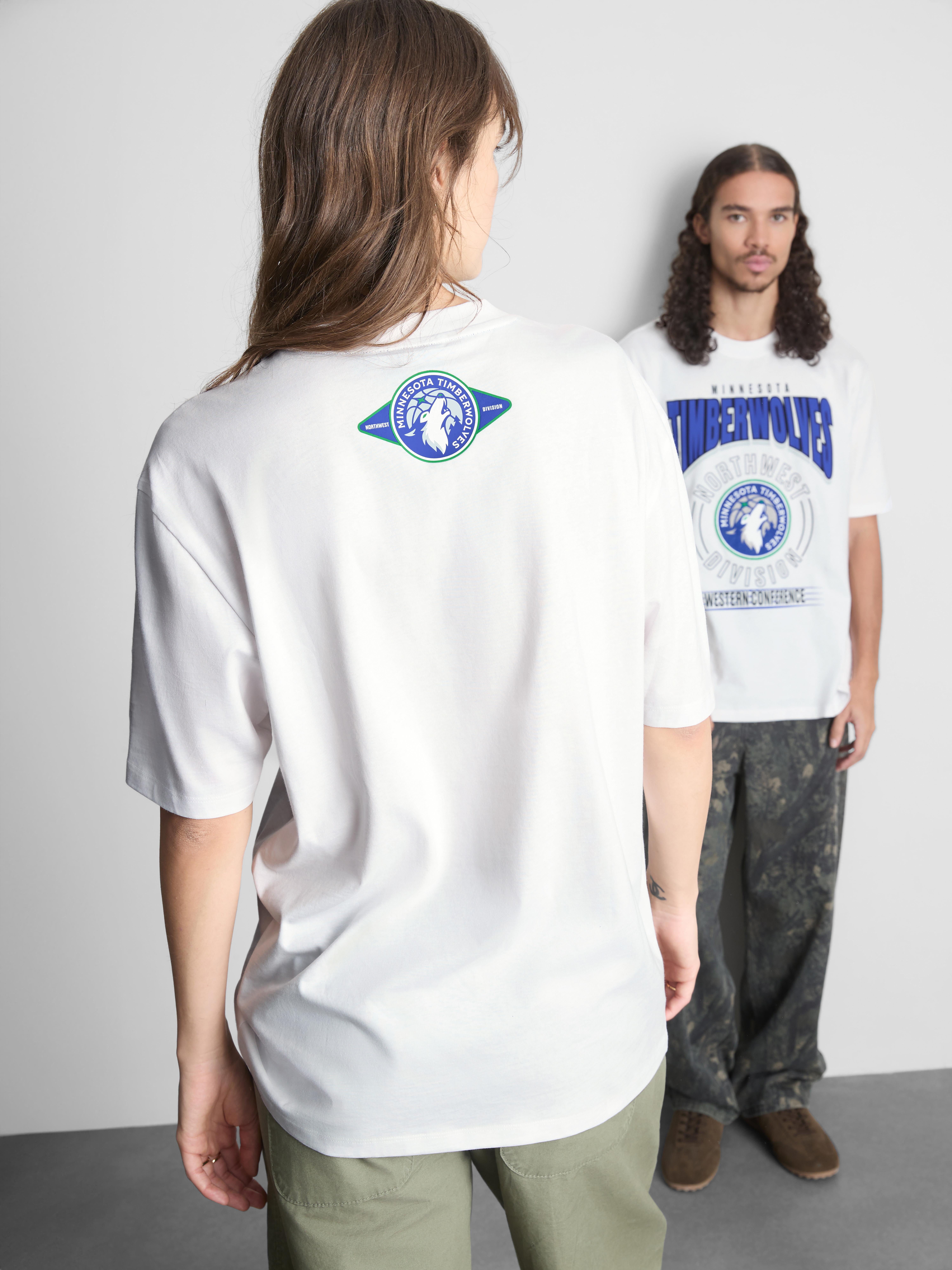 NBA Minnesota Timberwolves Pure Cotton T-Shirt - White