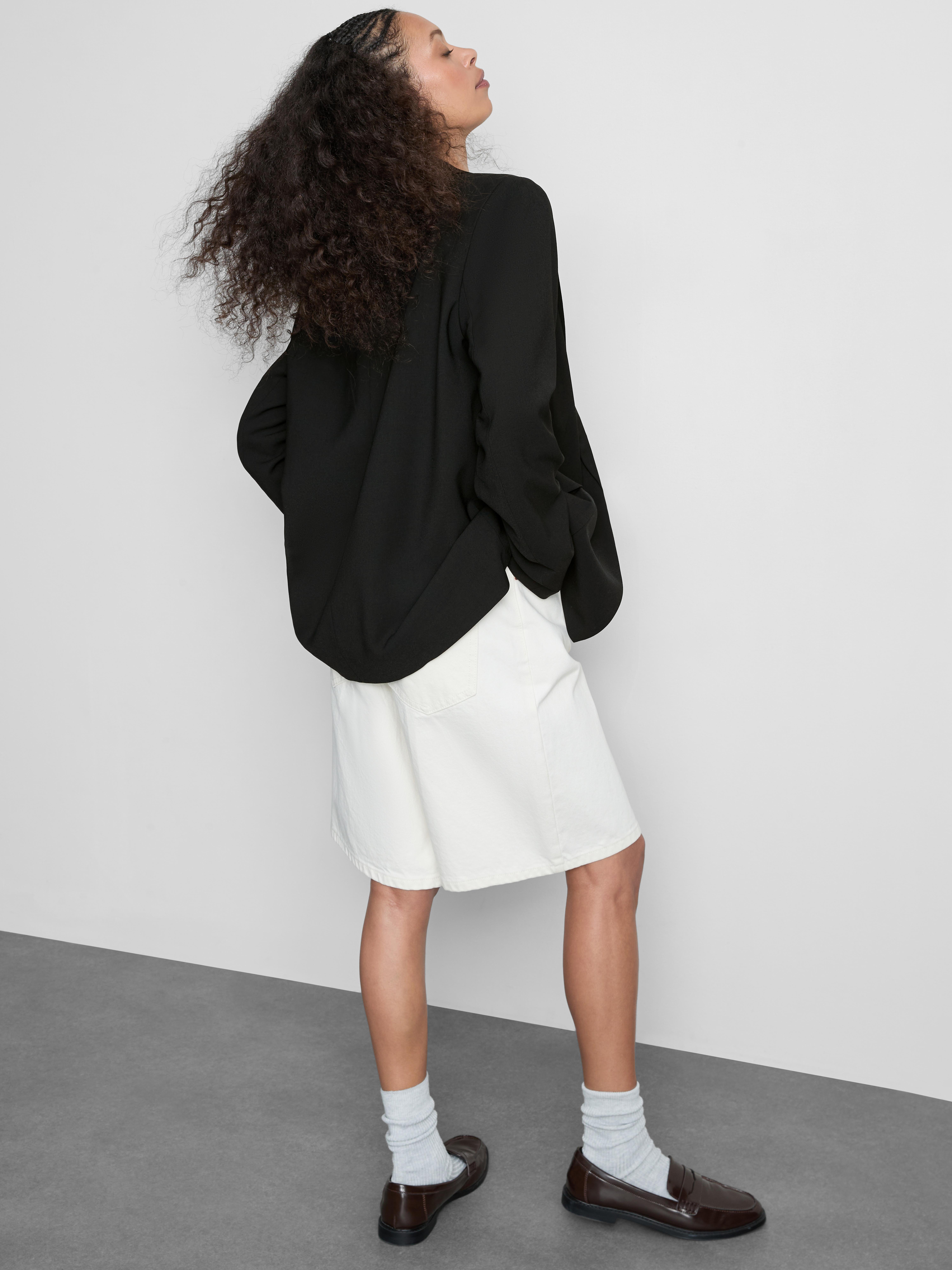 Single Breasted Blazer - Black