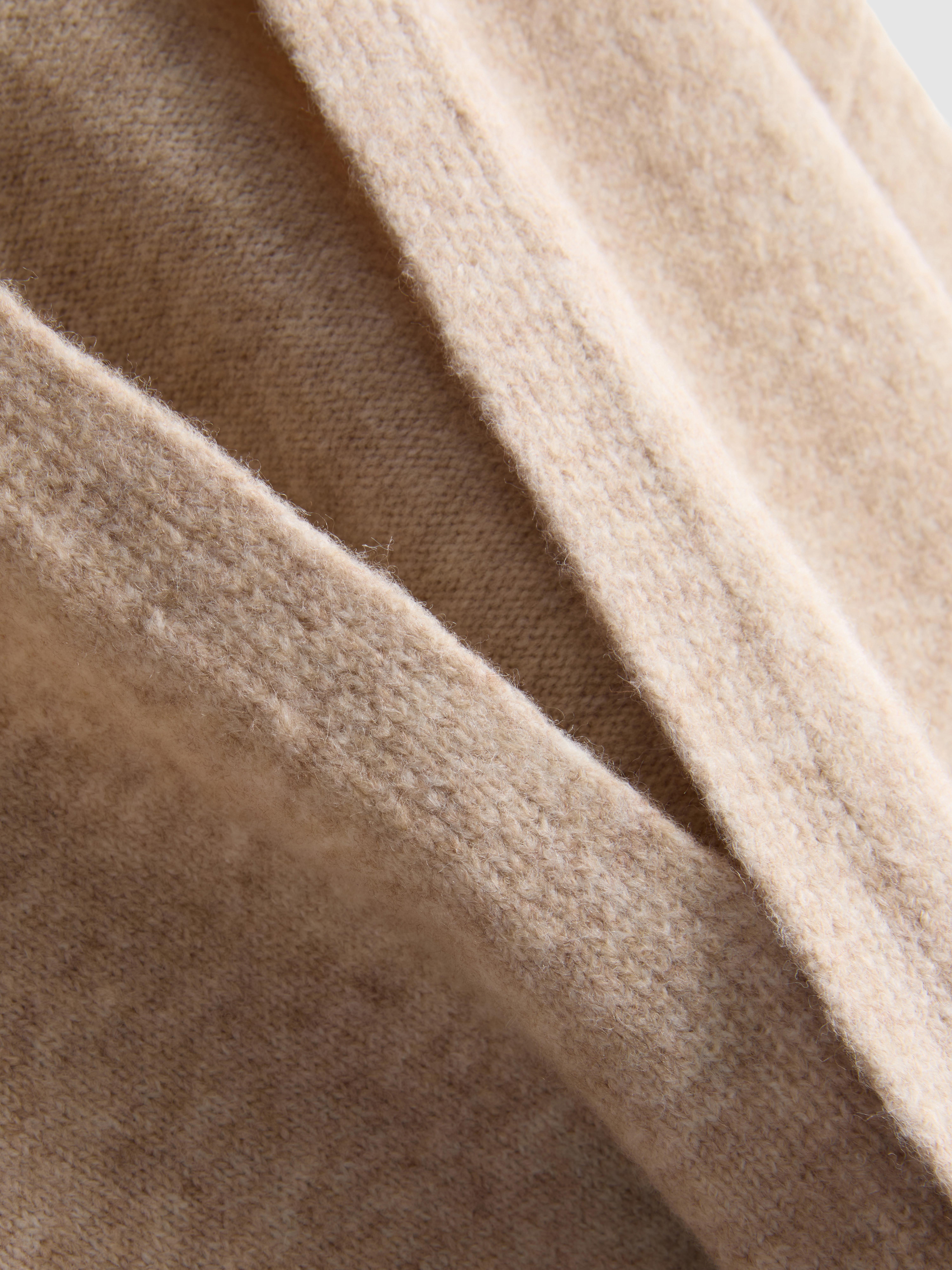 Classic Relaxed Knitted Cardigan - Oatmeal
