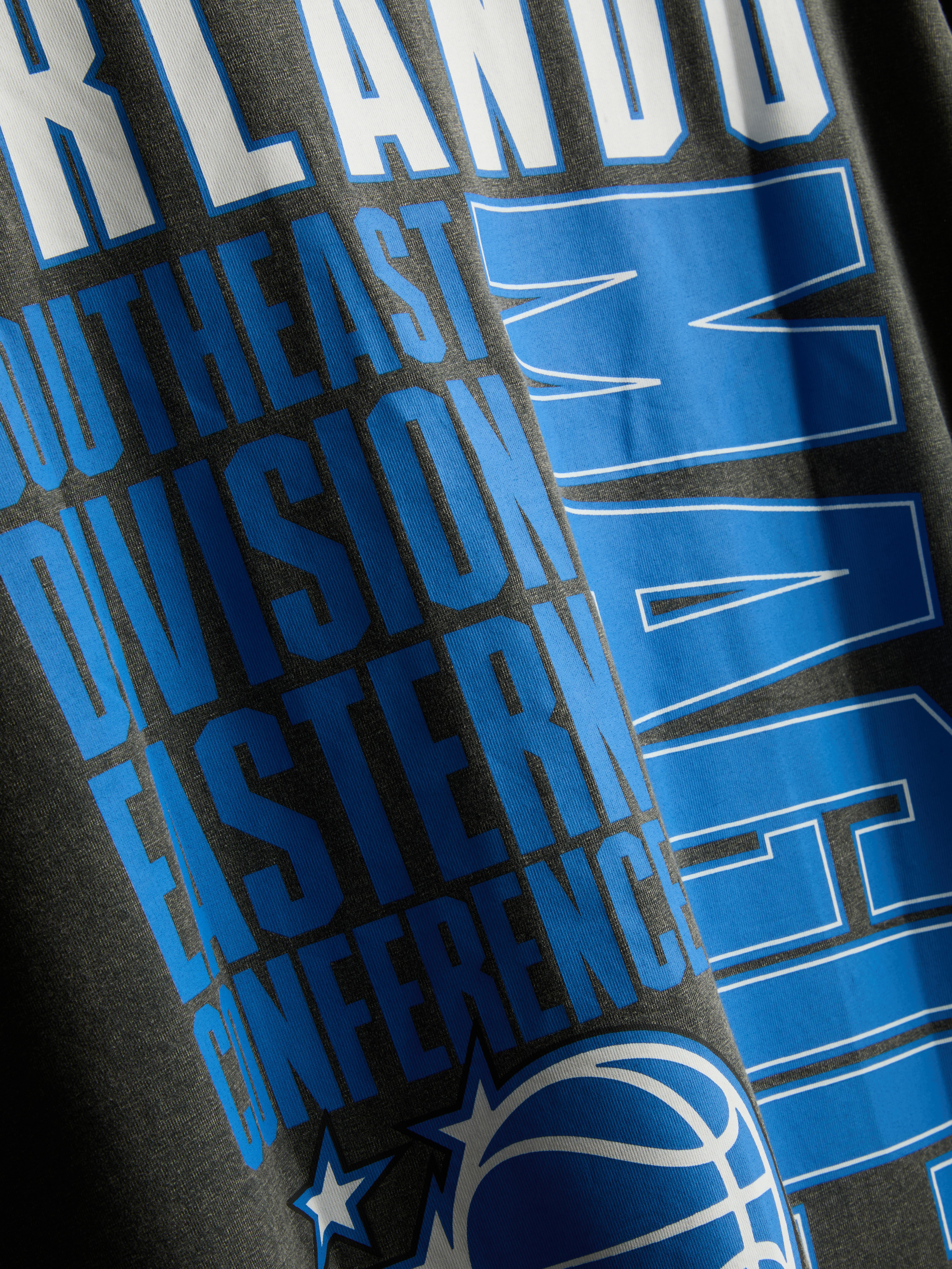 NBA Orlando Magic Pure Cotton Graphic T-Shirt - Charcoal