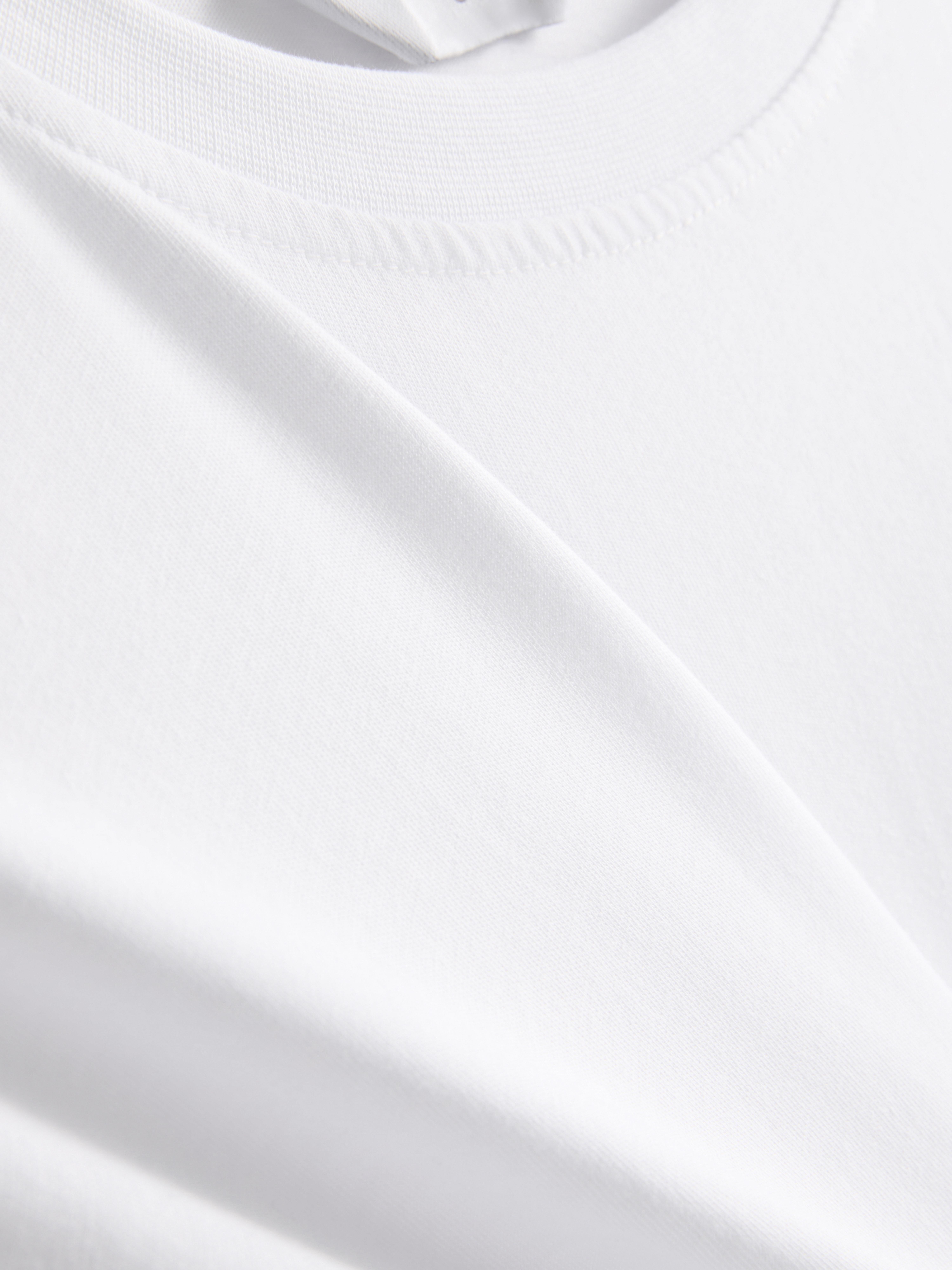 Pure Cotton Relaxed Bell Sleeve Tee - White