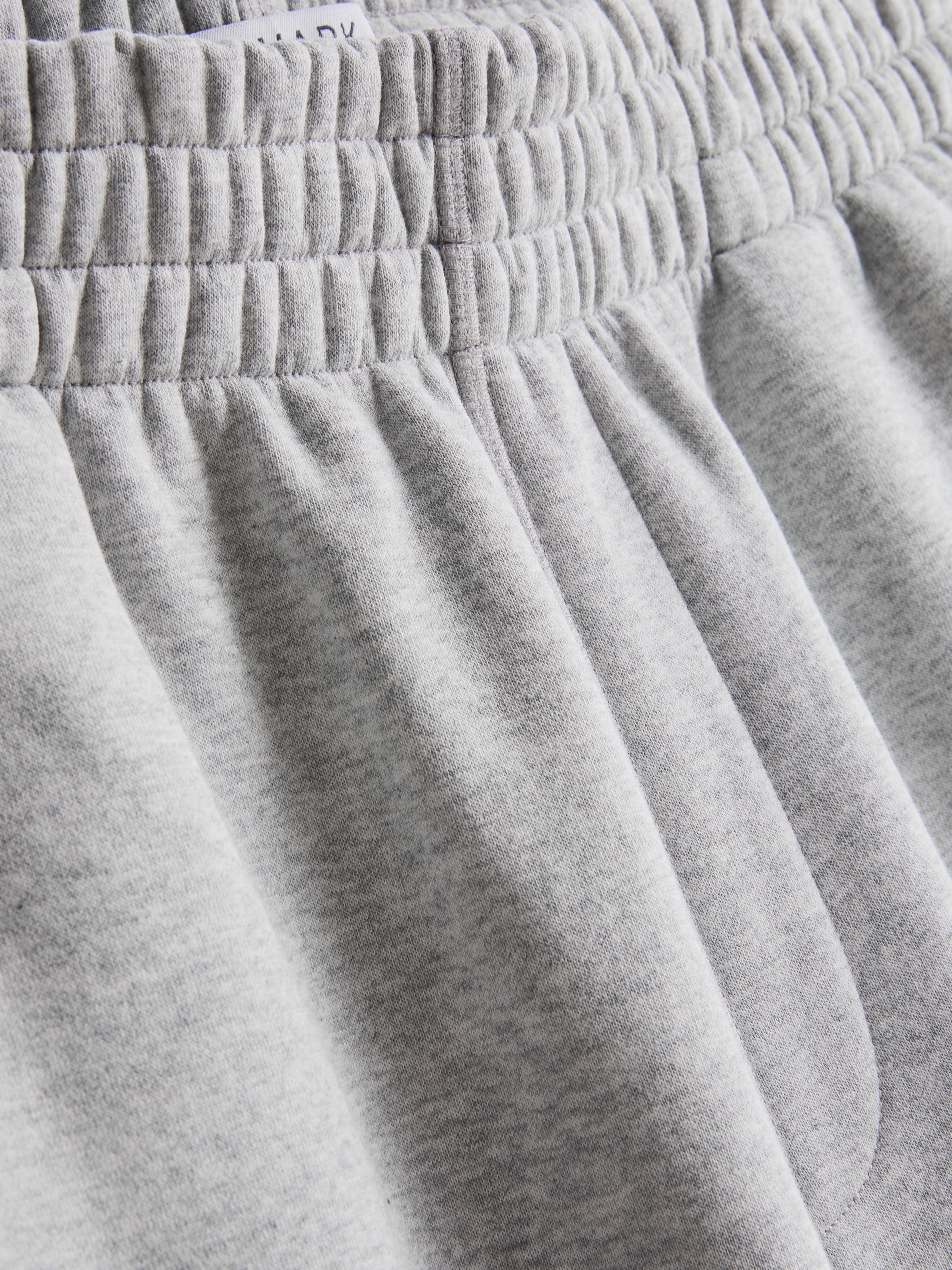 Cotton Rich Straight Leg Sweatpants - Gray