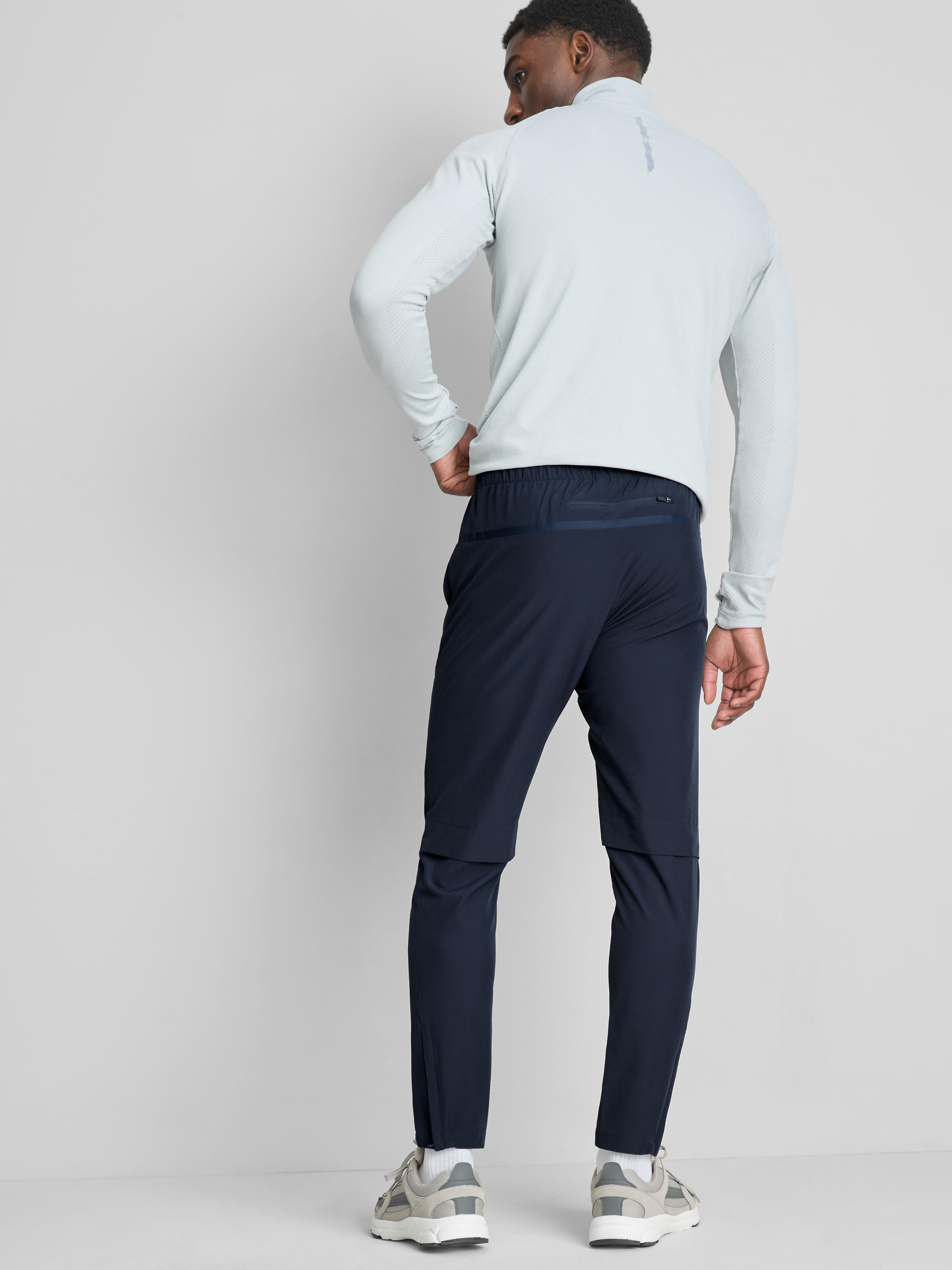 Elastic Gym Pants - Navy