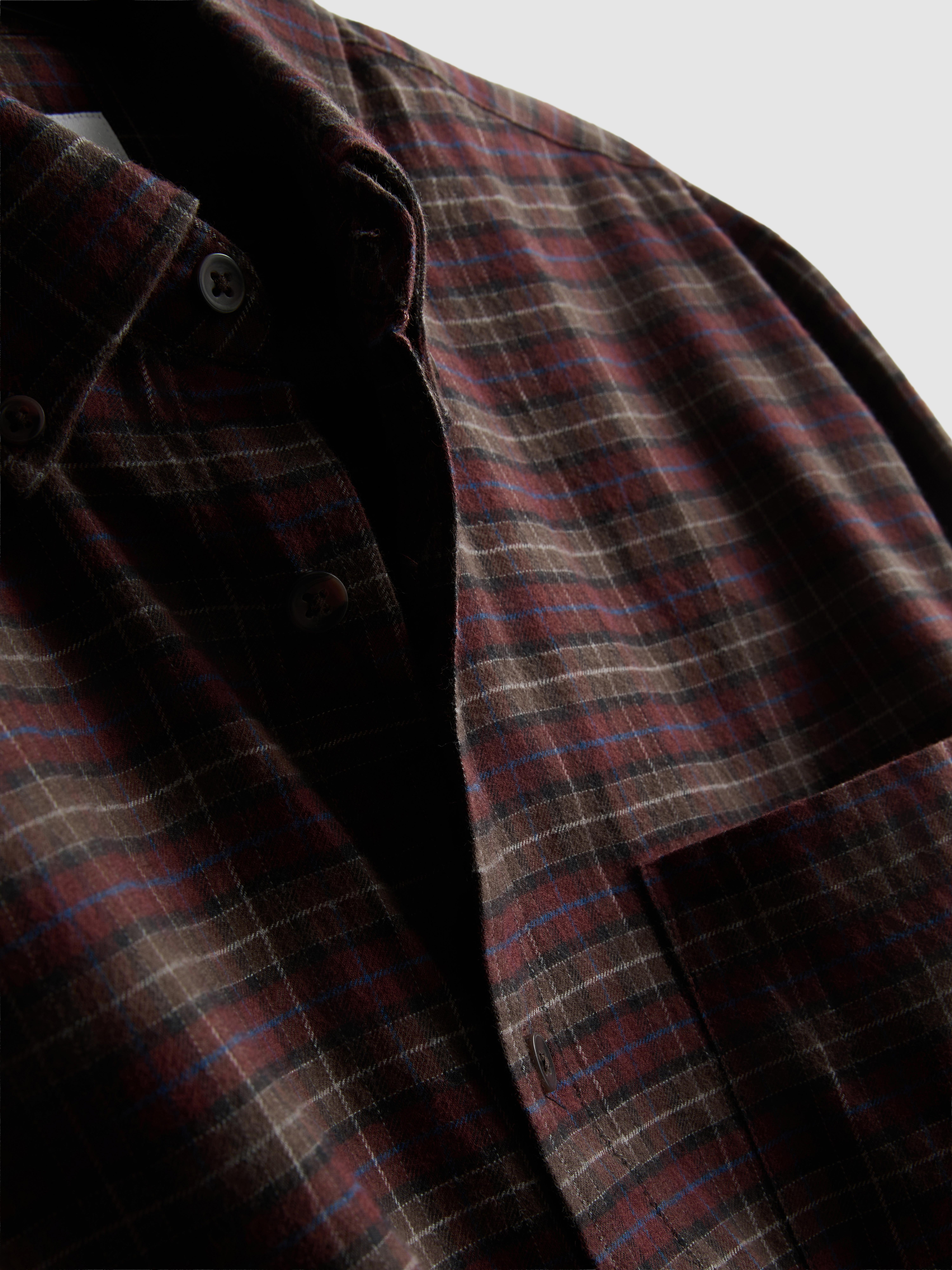 Pure Cotton Check Shirt - Red