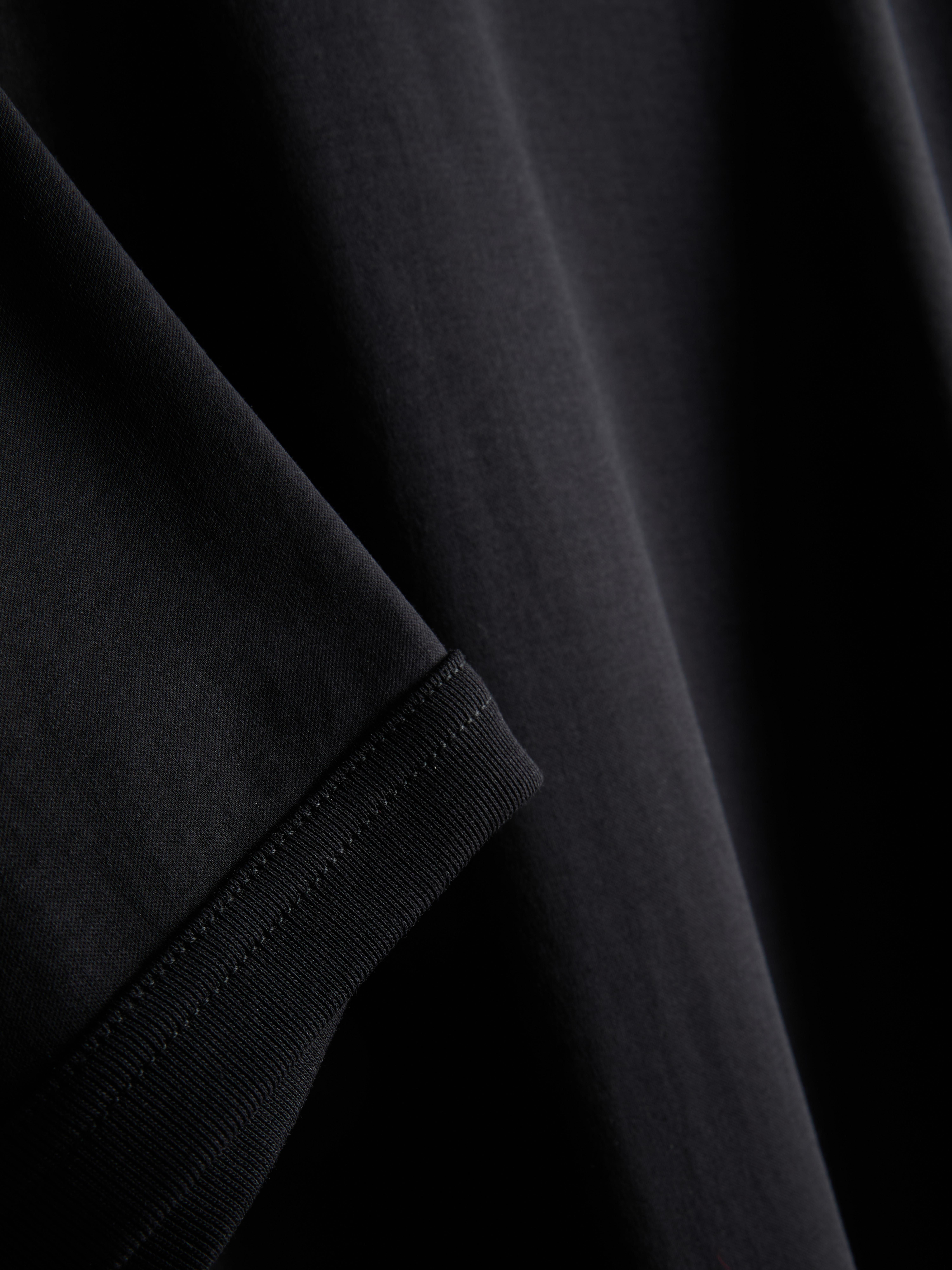 The Edit Mercerized Slim-Fit T-Shirt - Black