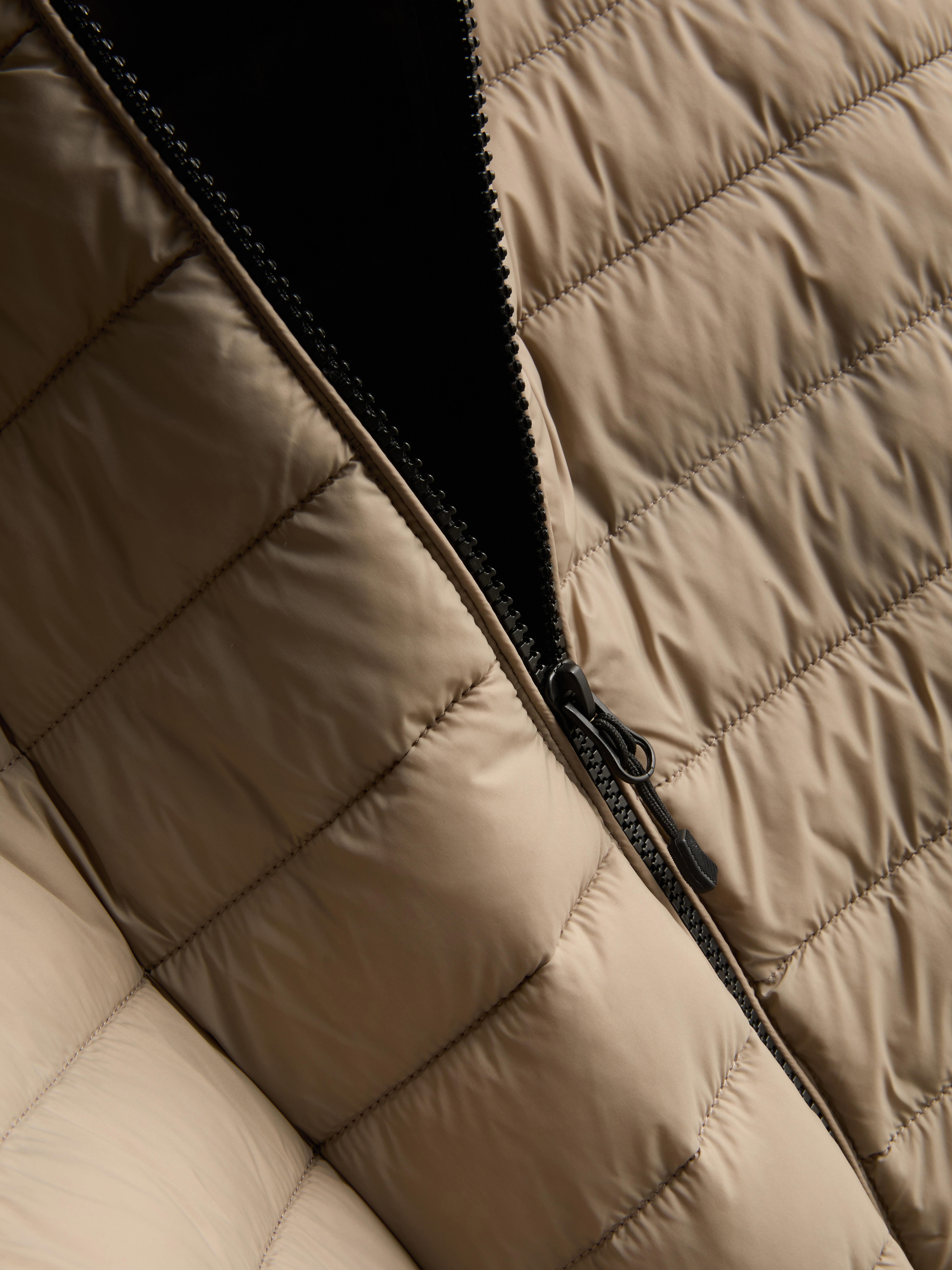 Hooded Padded Jacket - Stone