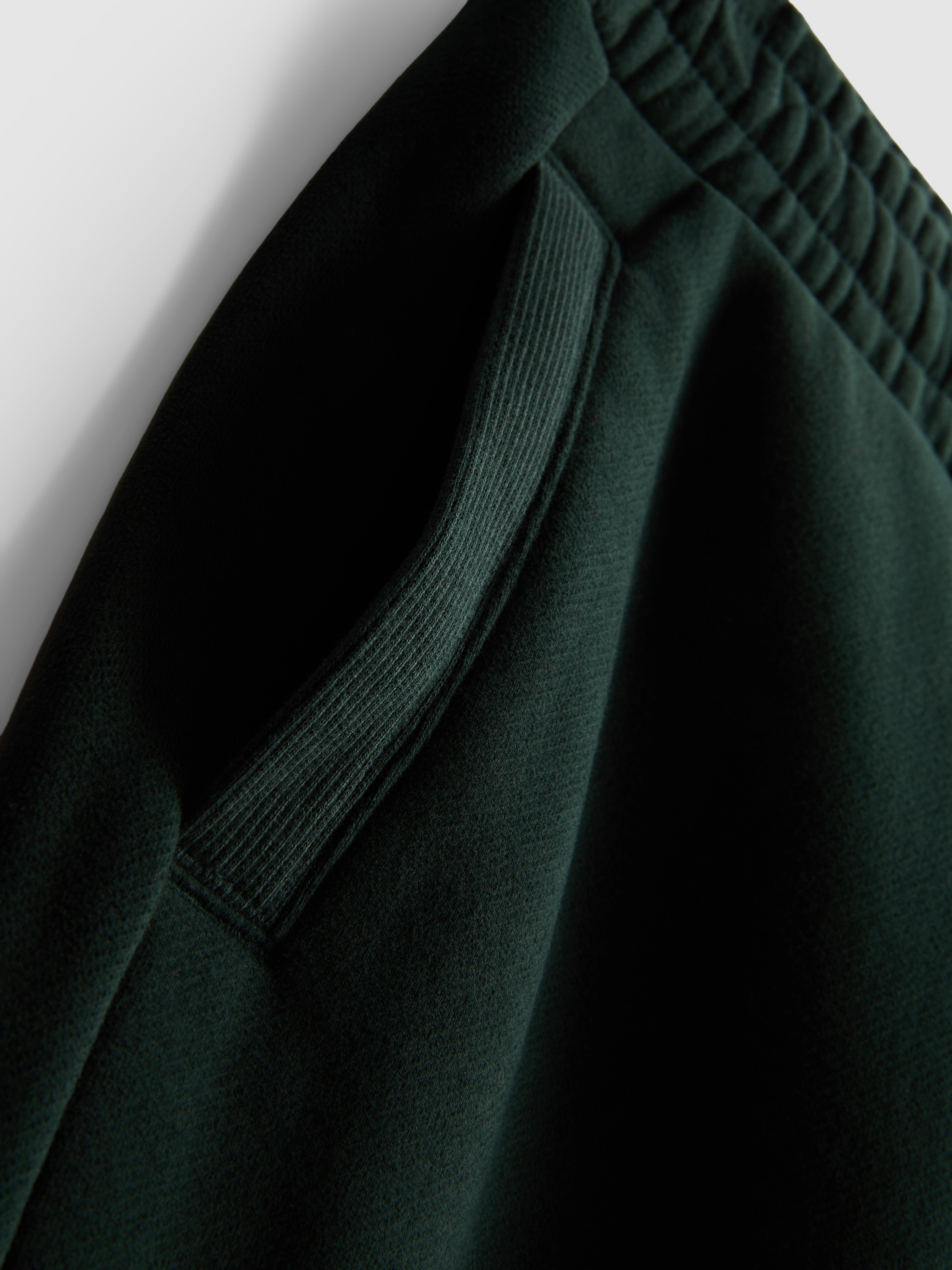 Paula Echevarría Cotton Rich Wide Leg Joggers - Dark Green