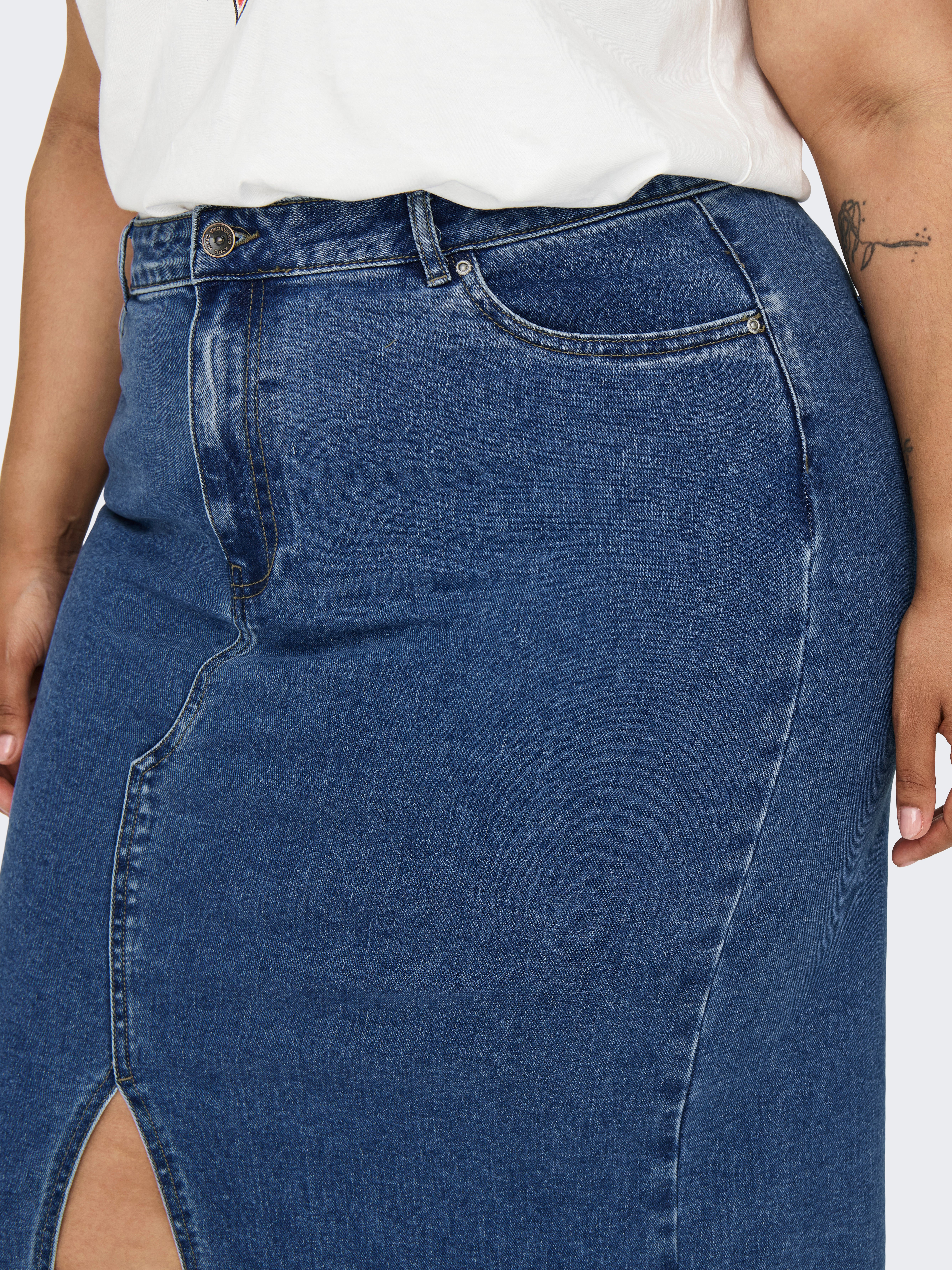 CARSIRI Midi skirt Medium Blue Denim