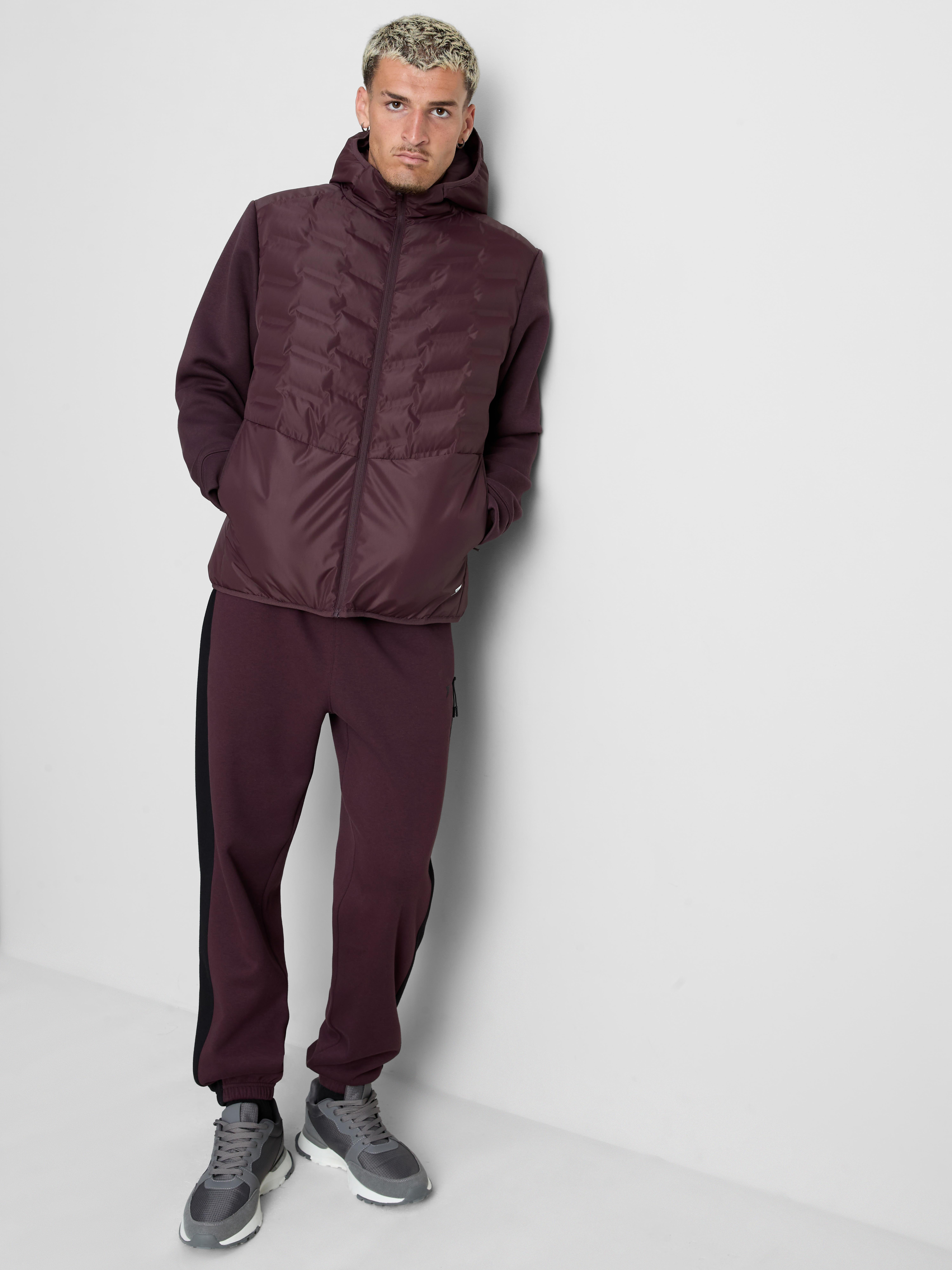 Primark Form | Hybrid Hooded Jacket - Burgundy