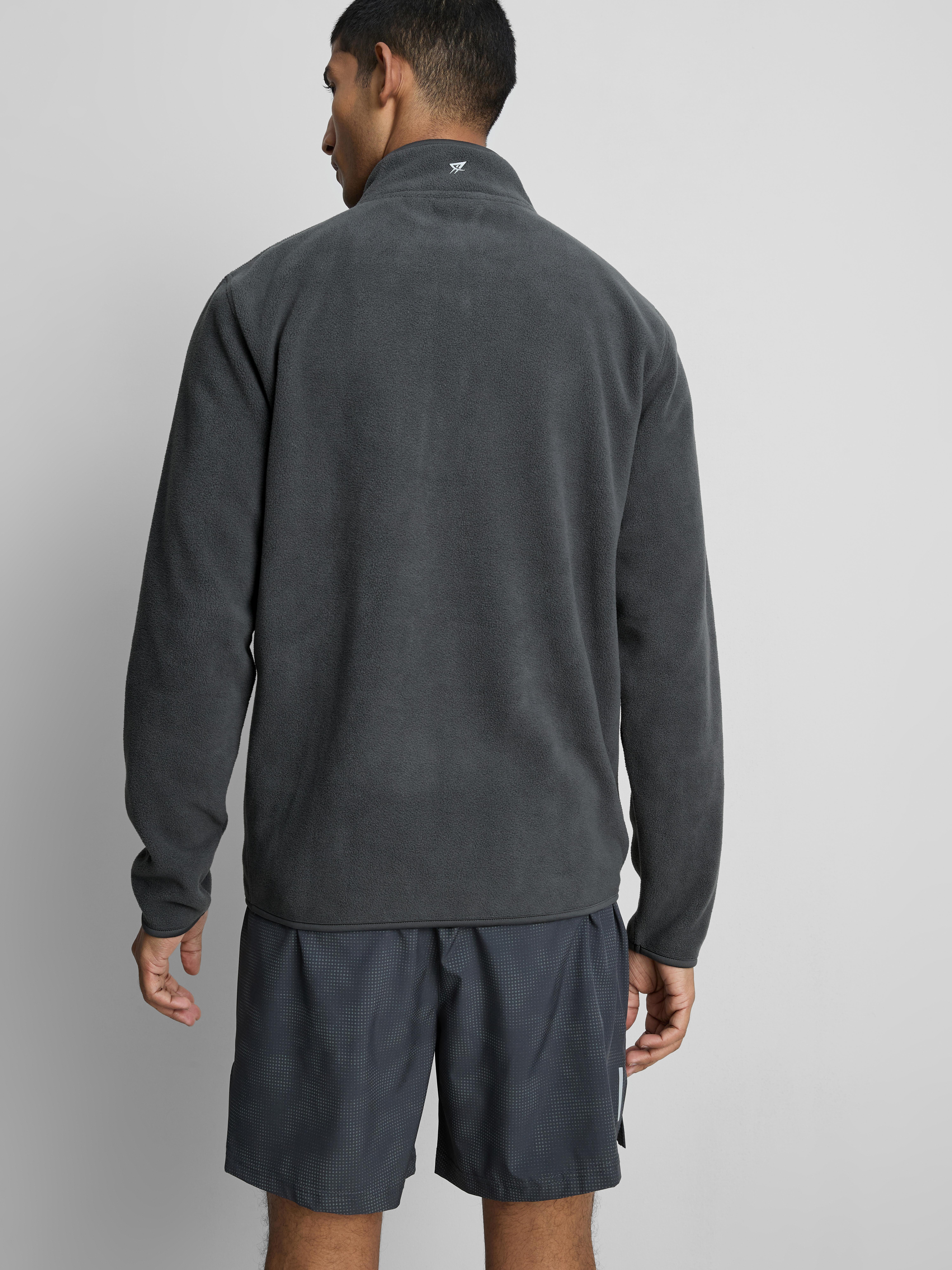 Zip-Up Fleece Jacket - Charcoal