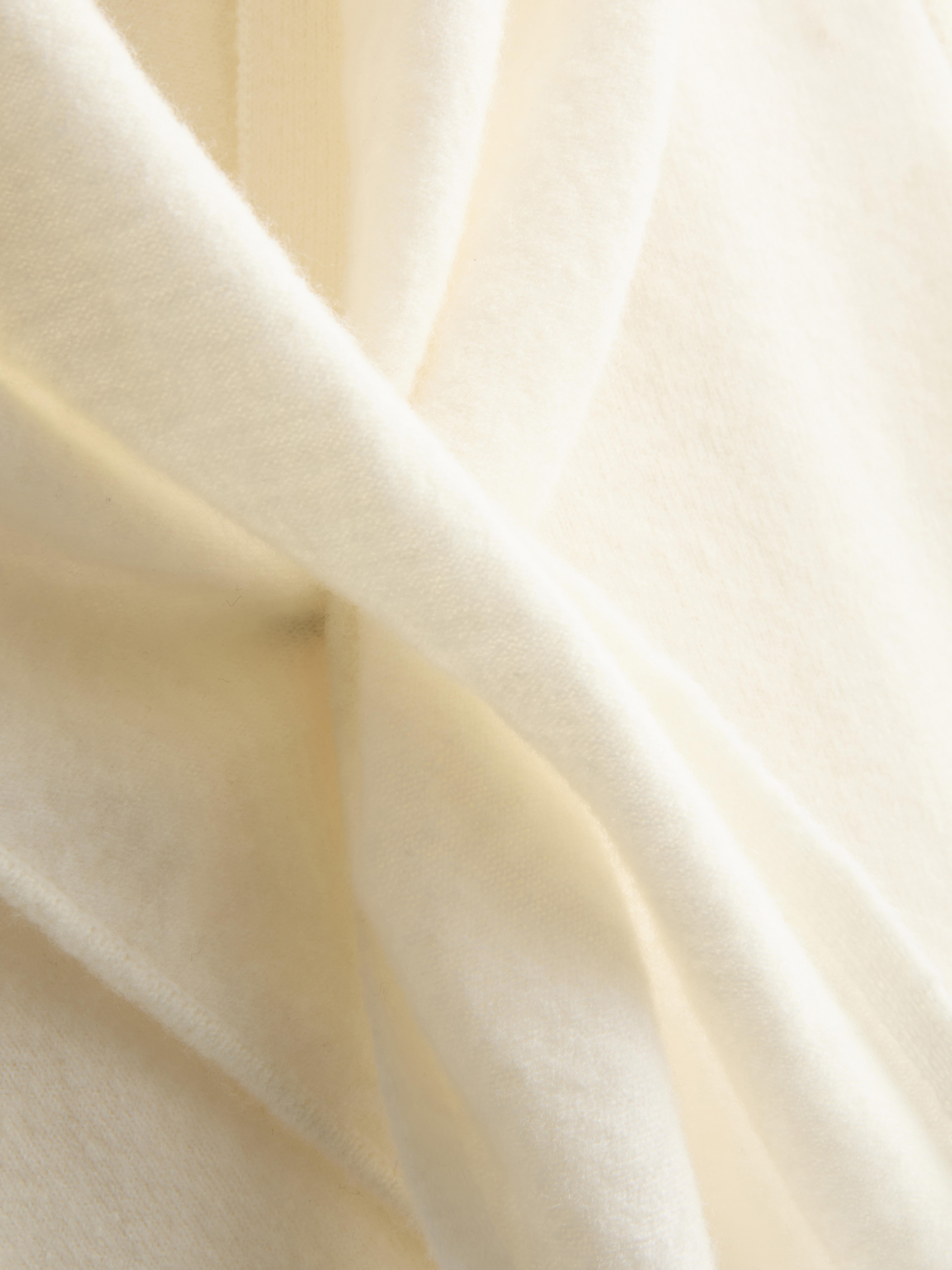 The Edit Wool-Rich Scarf Vest - Cream