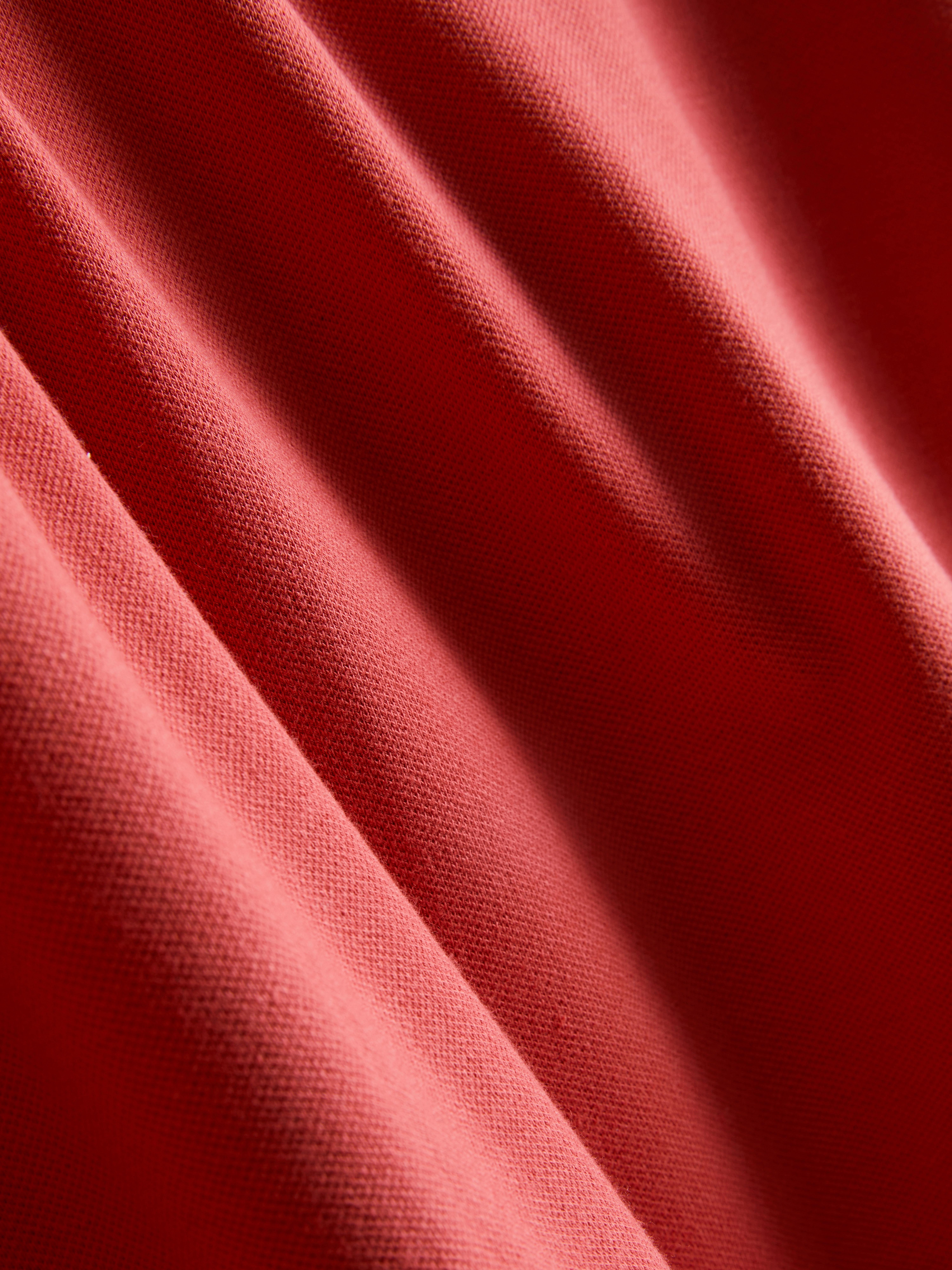 Short-Sleeve Polo Shirt - Coral