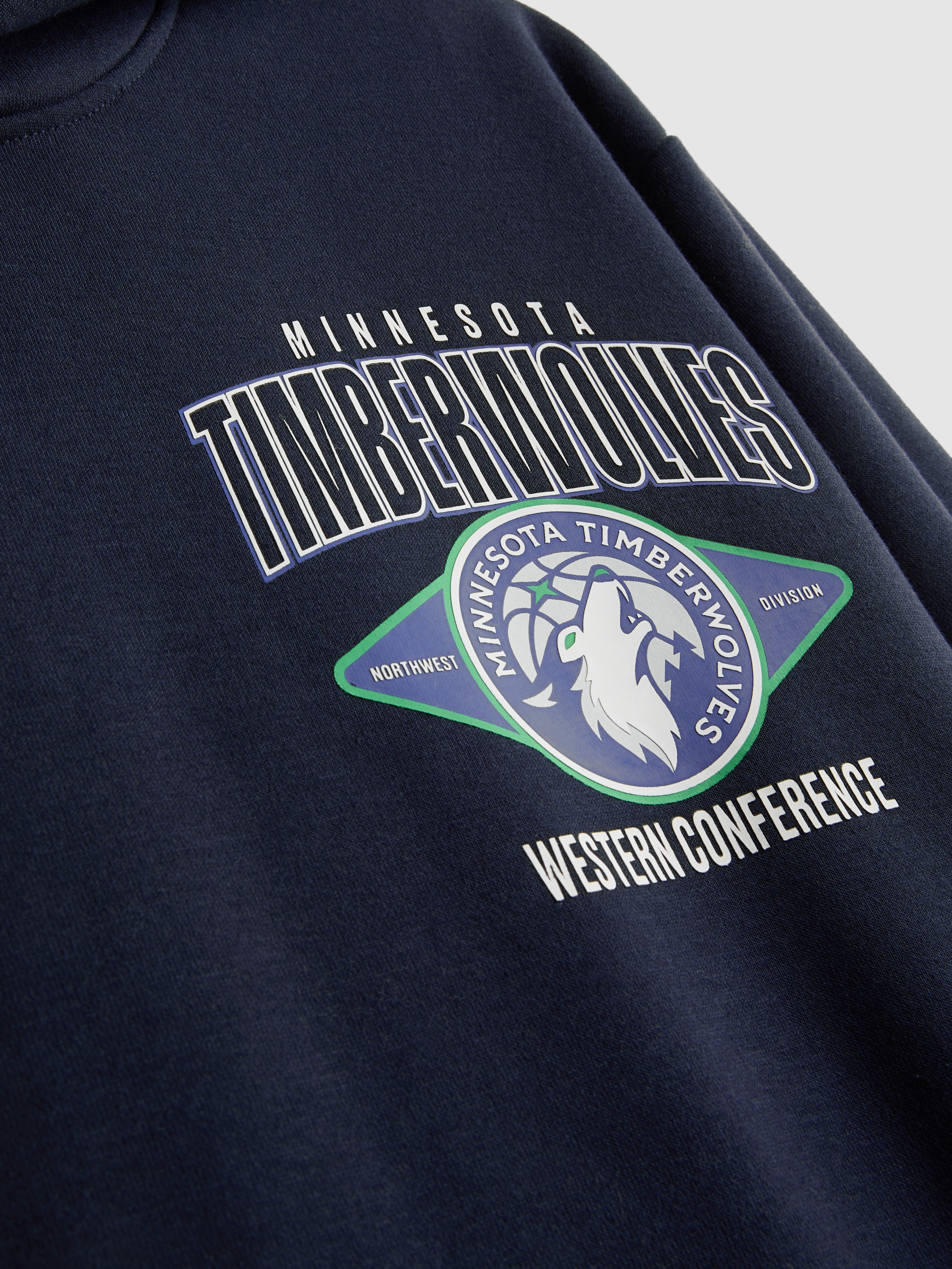 NBA Minnesota Timberwolves Cotton-Rich Hoodie - Navy