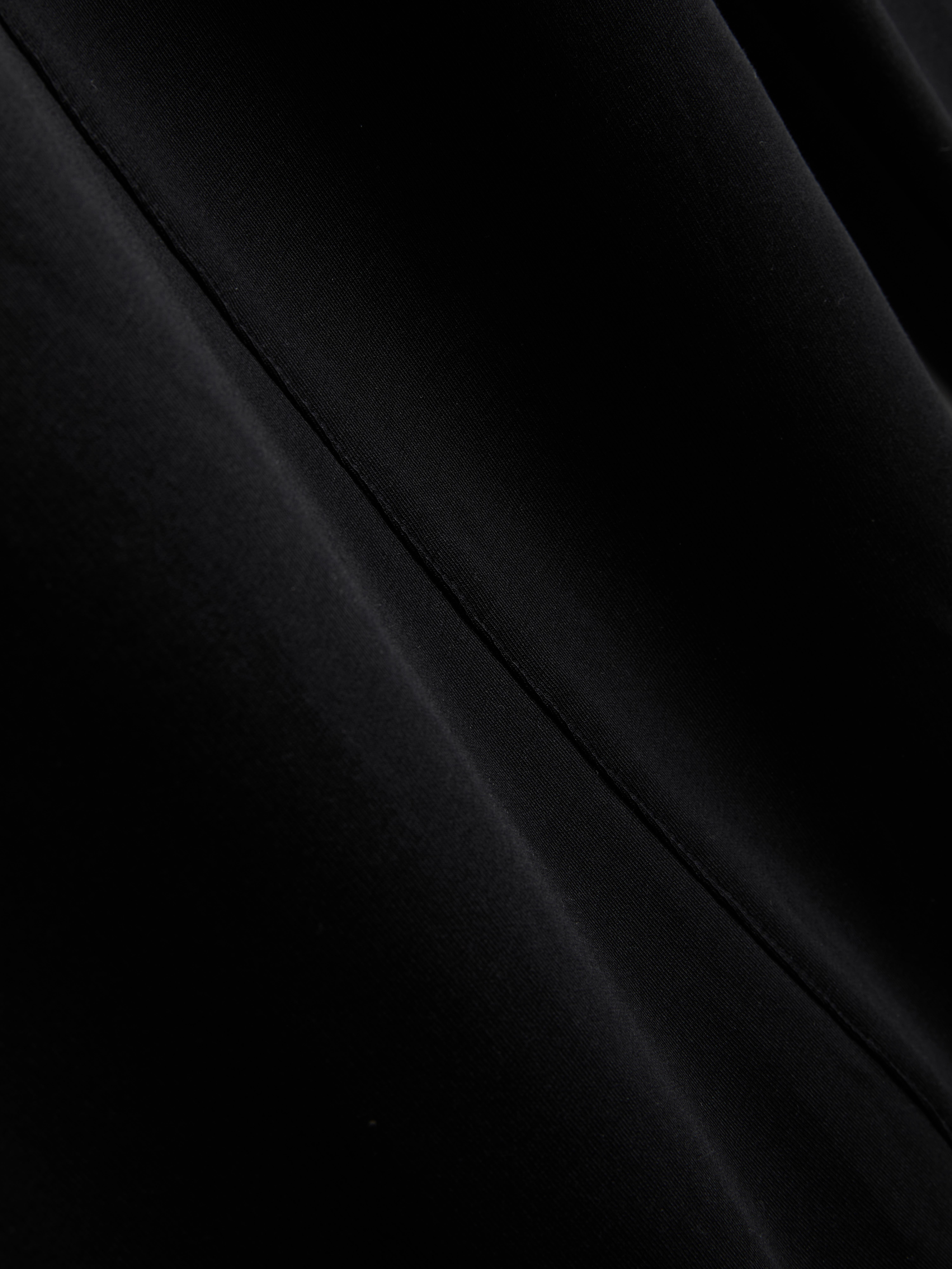 Cotton Rich Barrel Leg Joggers - Black