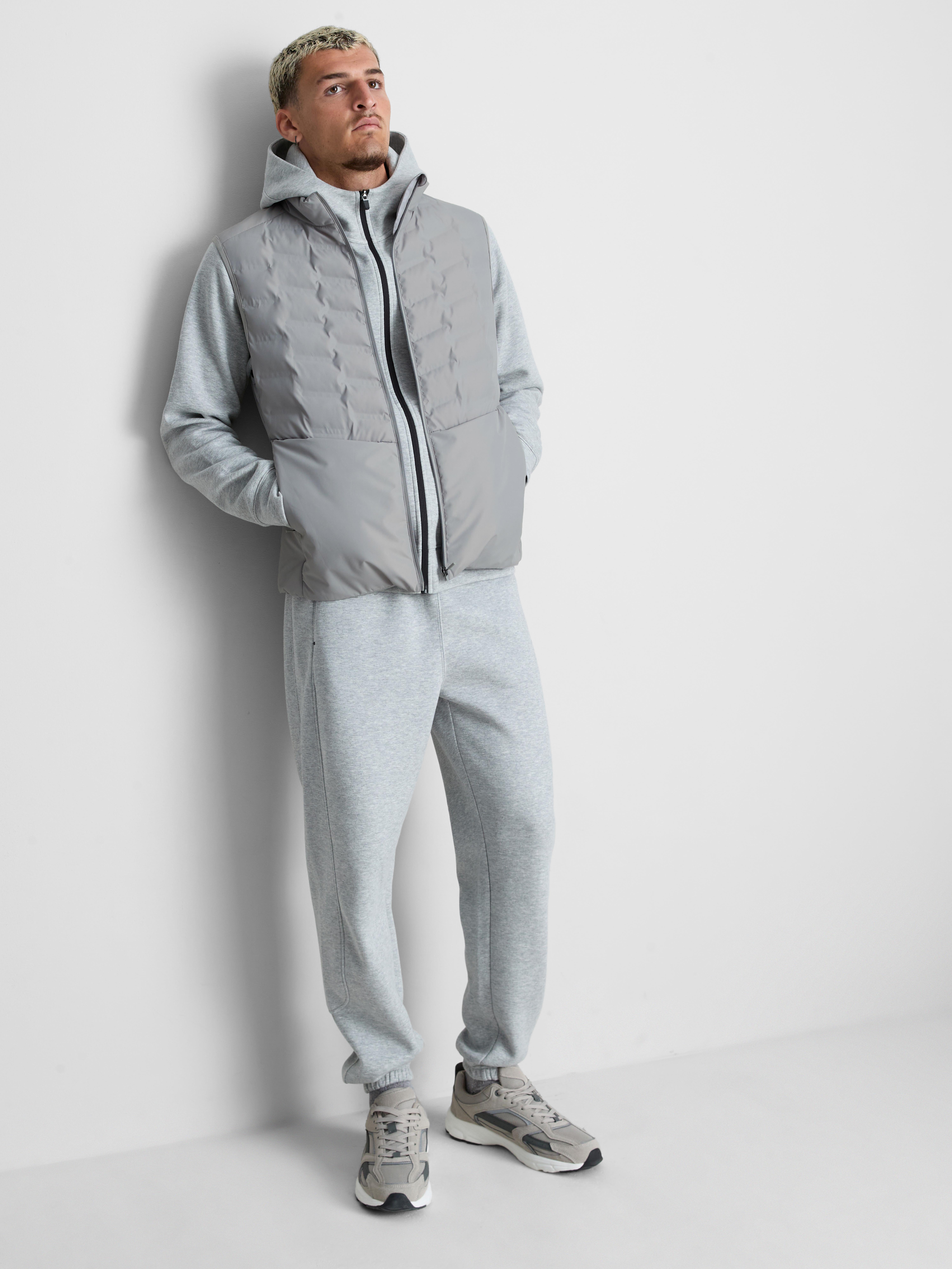 Padded Performance Gilet - Light Gray