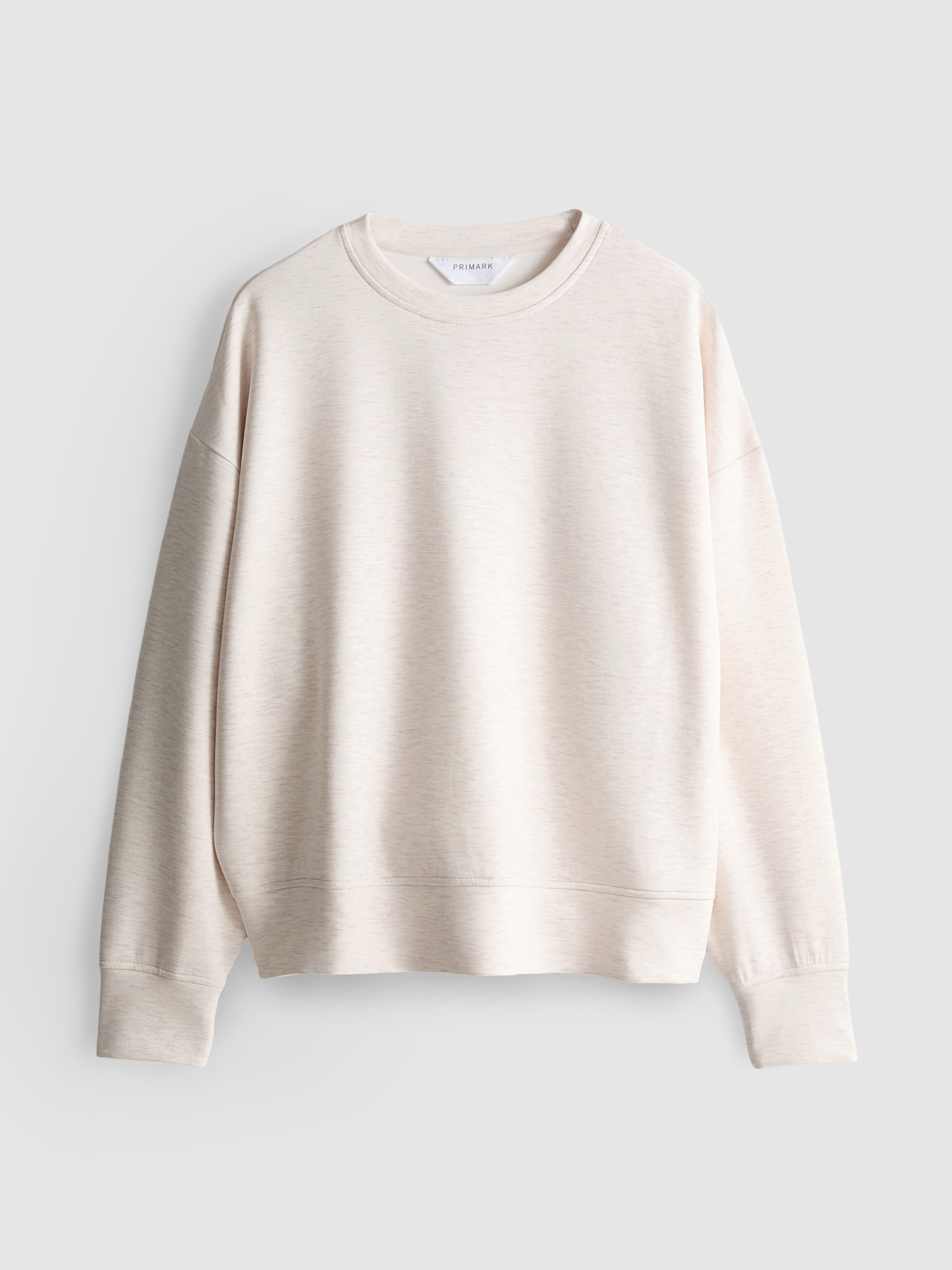Modal-Blend Crewneck Sweatshirt - Oatmeal