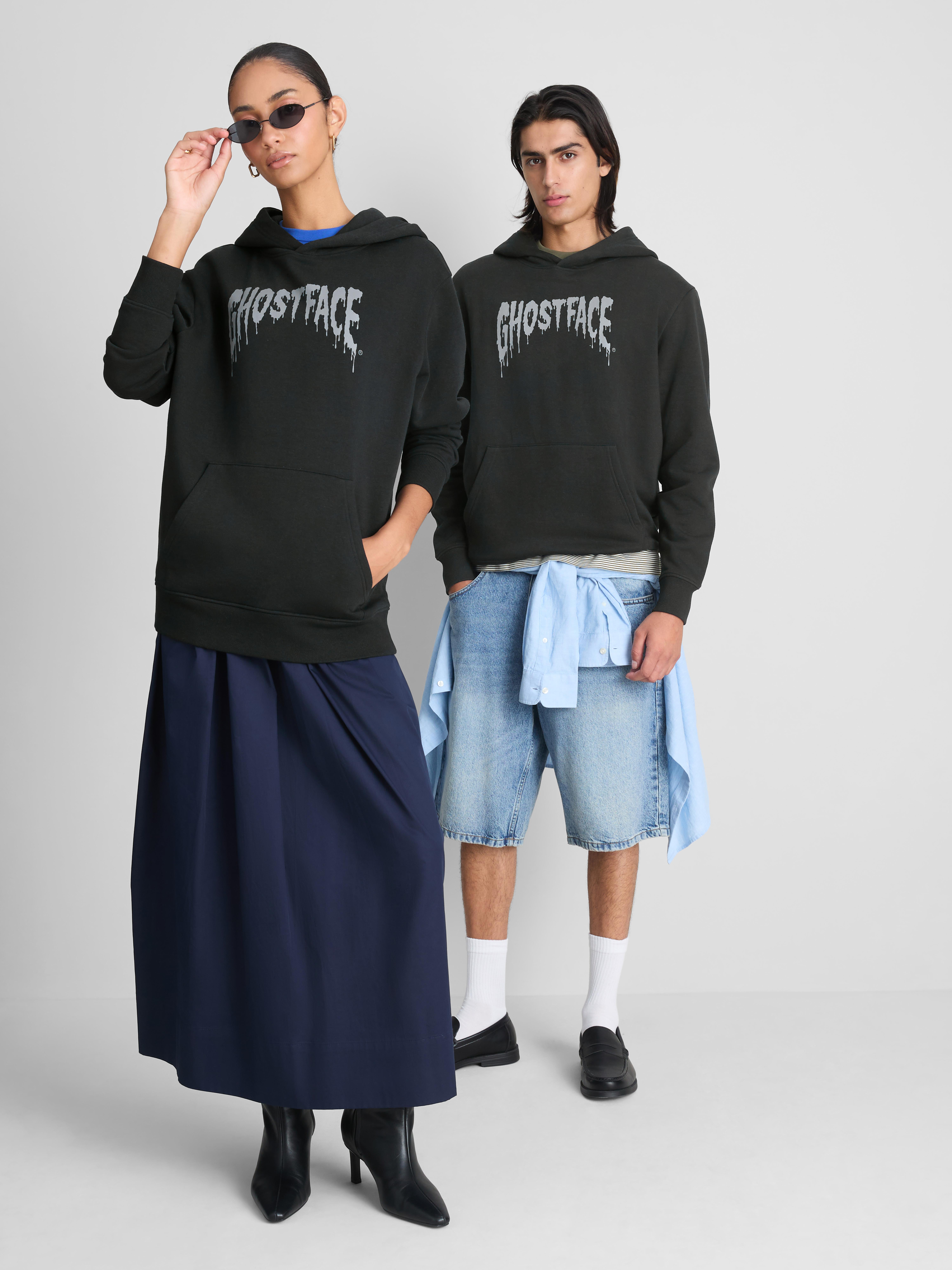 Scream Ghostface Graphic Hoodie - Black