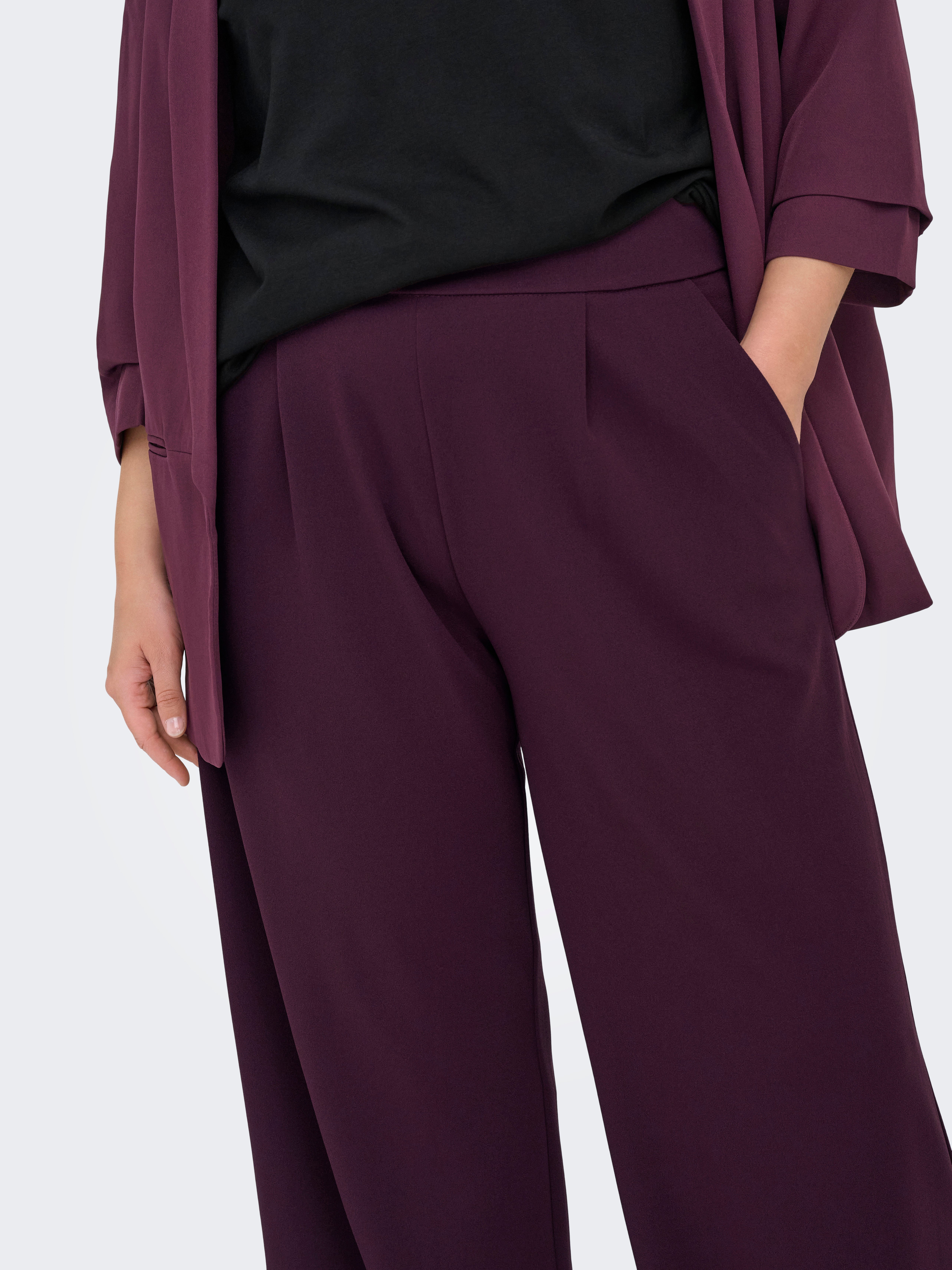 CARSTILLA Regular Fit Wide-leg trousers Winetasting