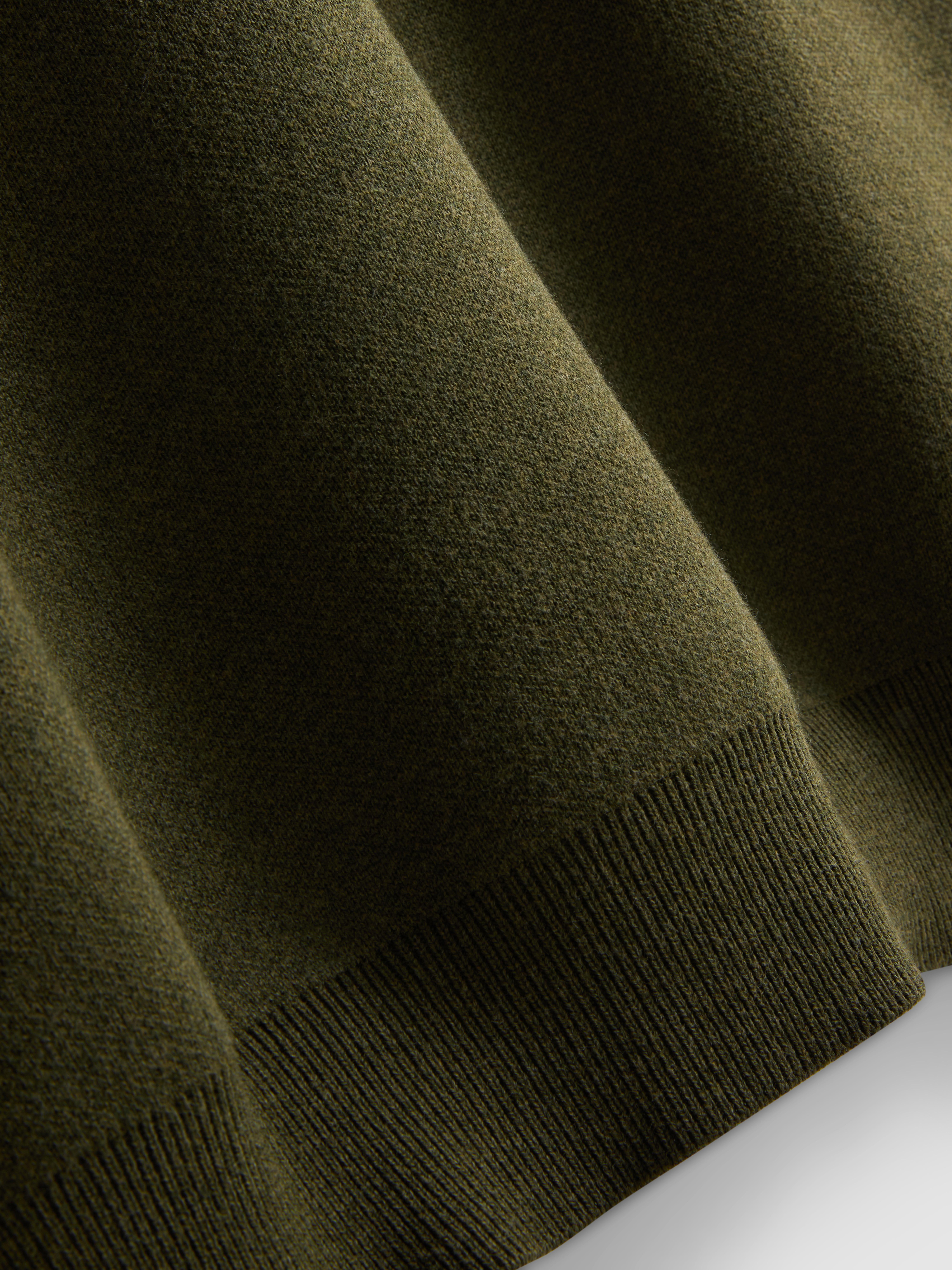 Crew Neck Sweater - Olive