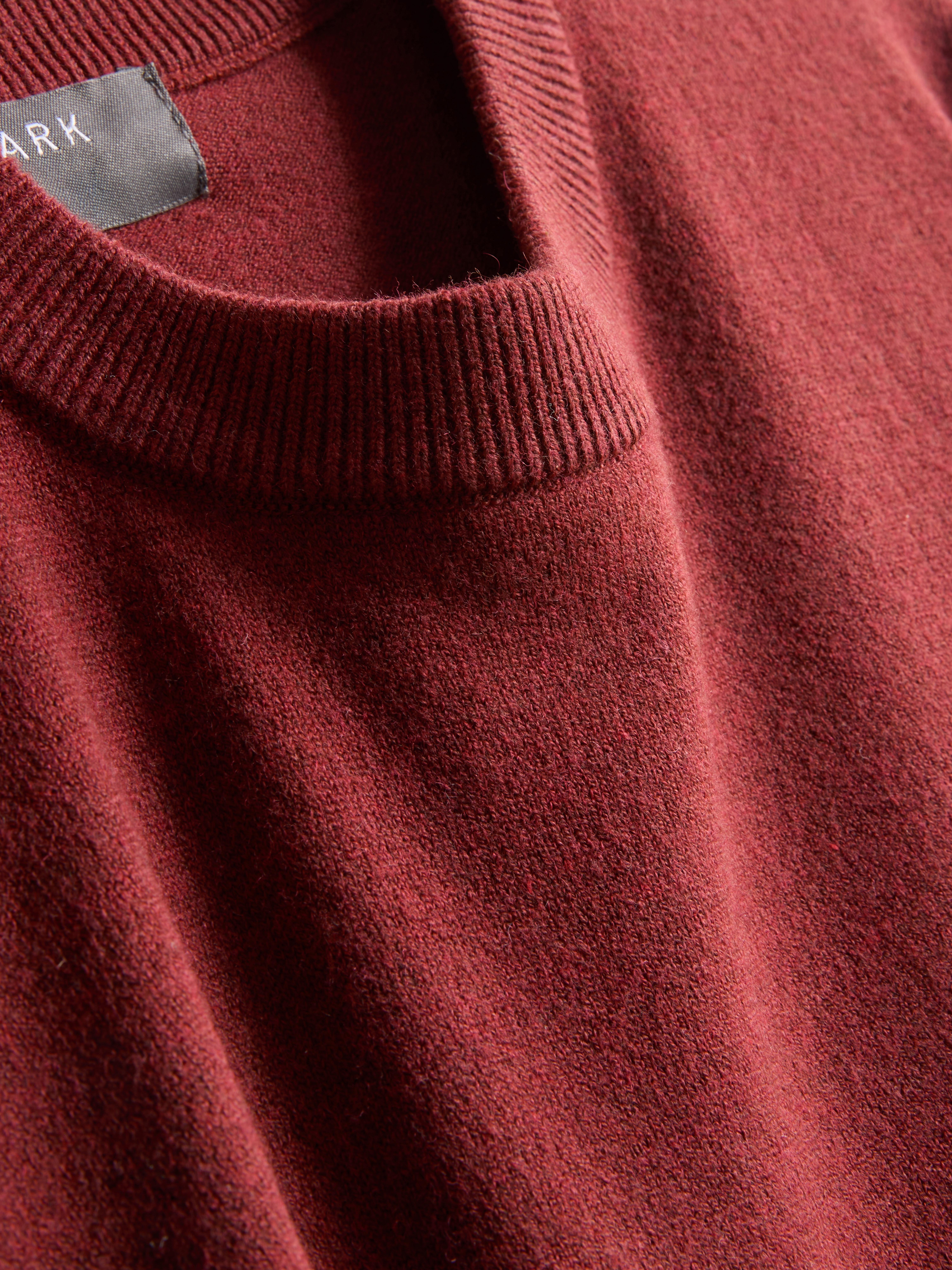 Crew Neck Sweater - Red